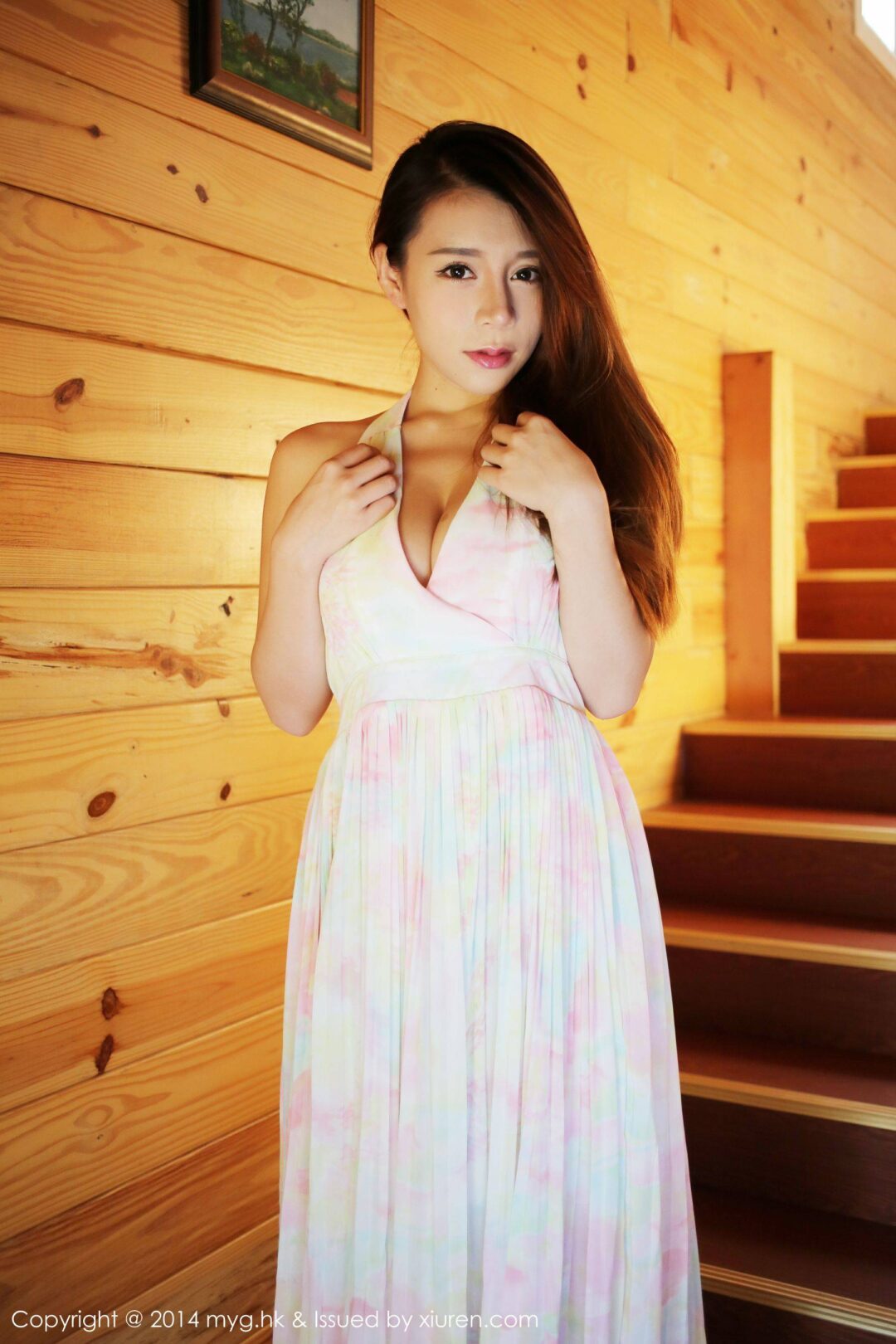 Vetiver嘉宝贝儿《厦门旅拍》清新长裙+内衣+比基尼 [美媛馆MyGirl] Vol.074Xiuren秀人写真高清美女套图写真下载-看套图看套图