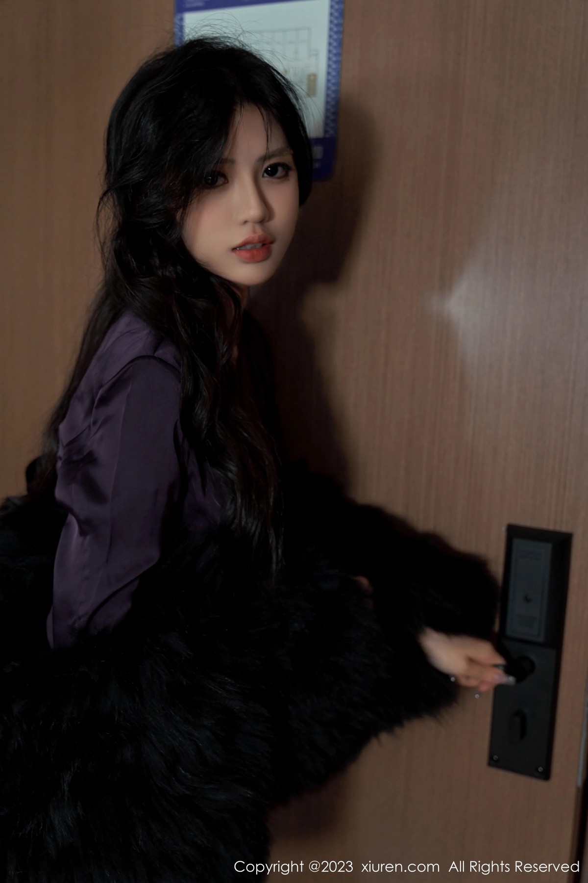 XiuRen第6649期_模特浅浅Danny私房性感紫色服配黑丝裤袜秀曼妙身姿诱惑写真101PXiuren秀人写真高清美女套图写真下载-看套图看套图