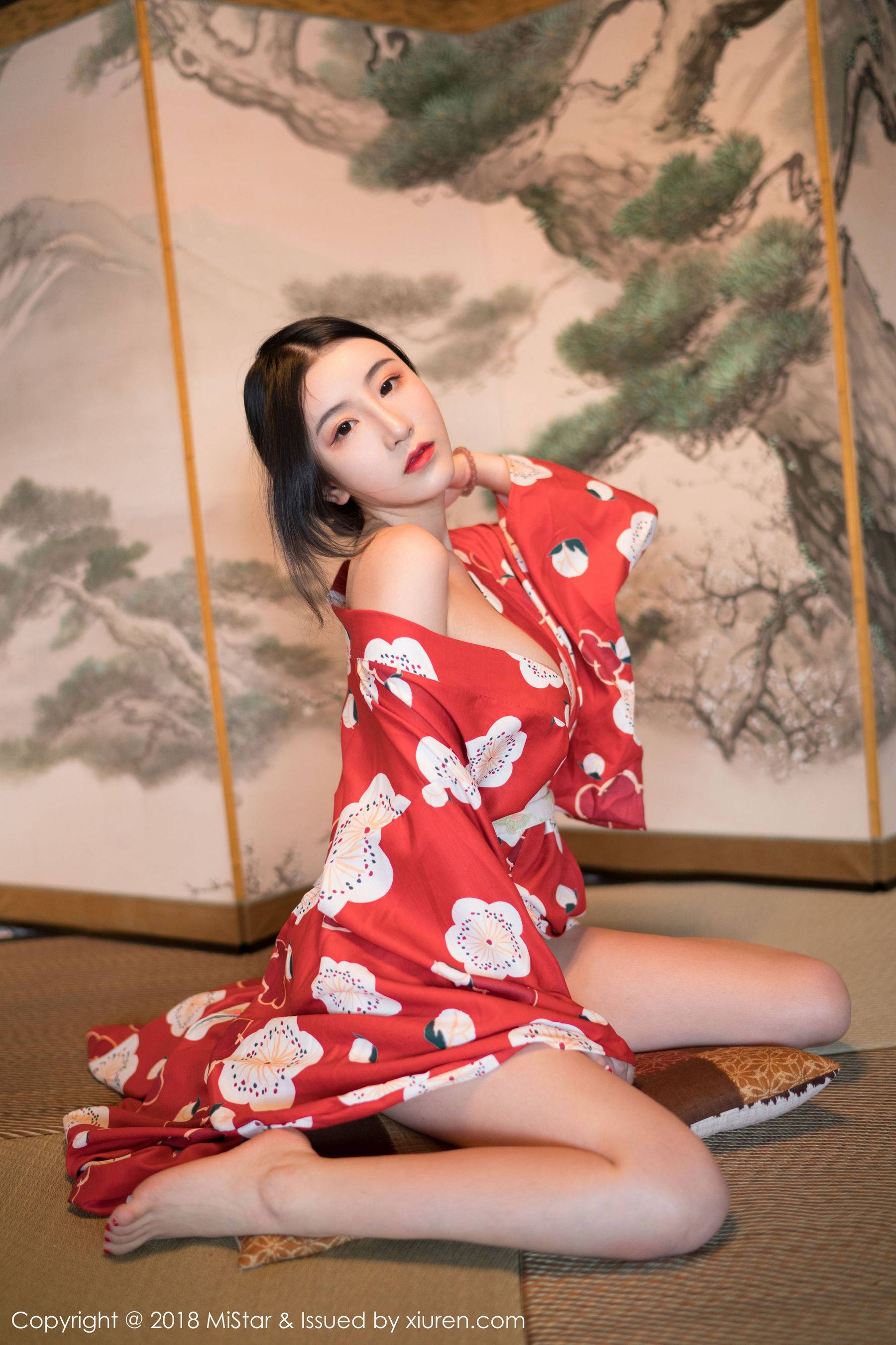 谢芷馨Sindy《娇艳红色和服》 [魅妍社MiStar] VOL.210Xiuren秀人写真高清美女套图写真下载-看套图看套图