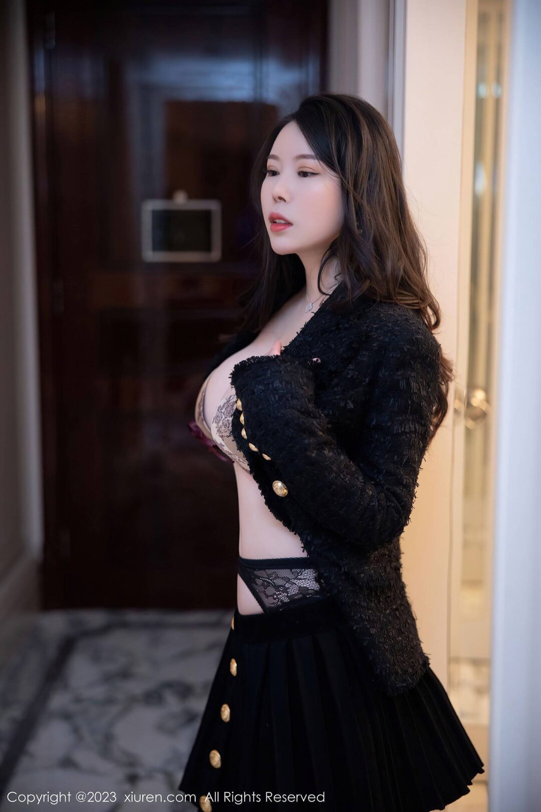 [XiuRen秀人网] No.6147 白茹雪 黑丝美臀Xiuren秀人写真高清美女套图写真下载-看套图看套图