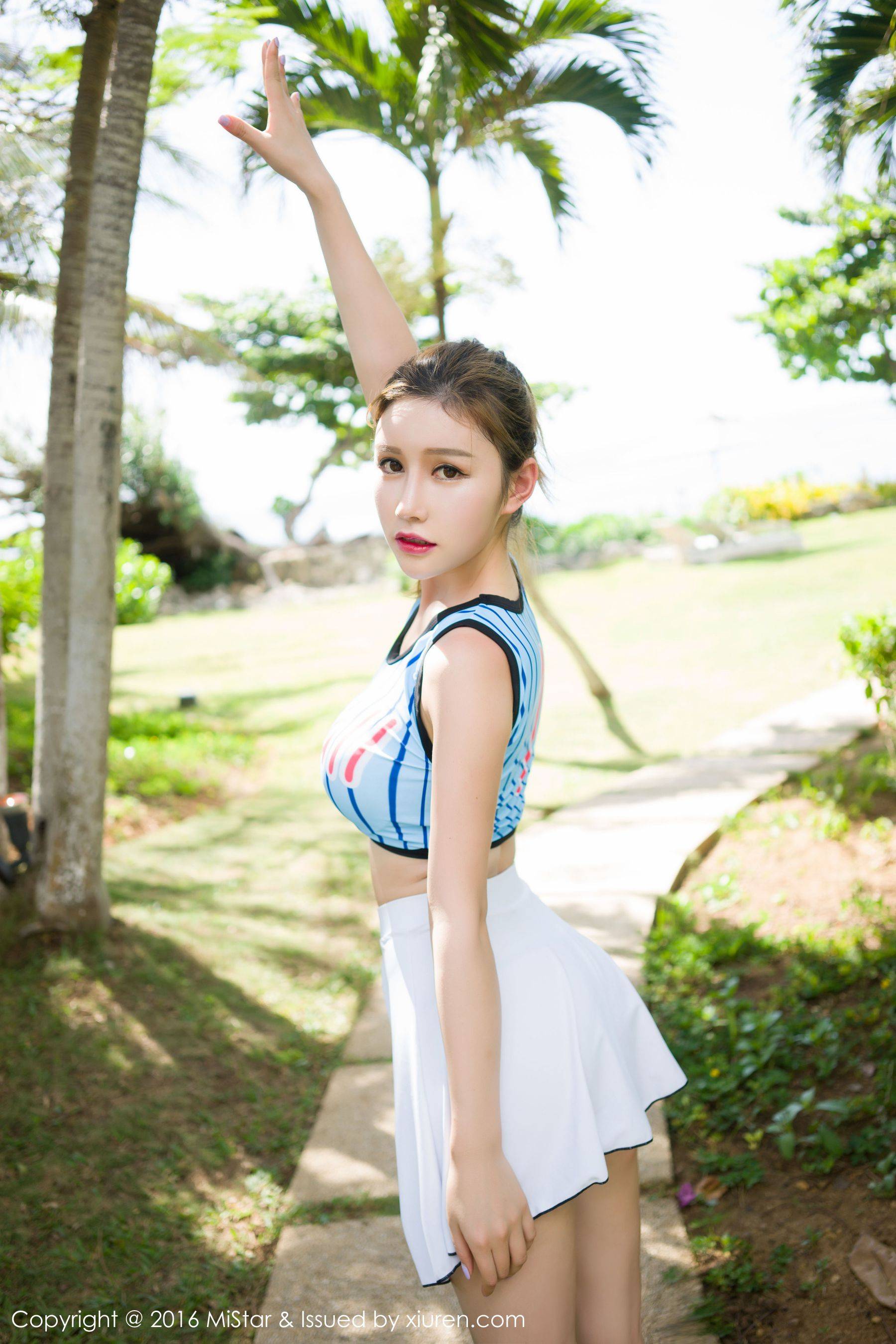 于姬Una《薄荷岛旅拍》湿身+海边 [魅妍社MiStar] Vol.069Xiuren秀人写真高清美女套图写真下载-看套图看套图