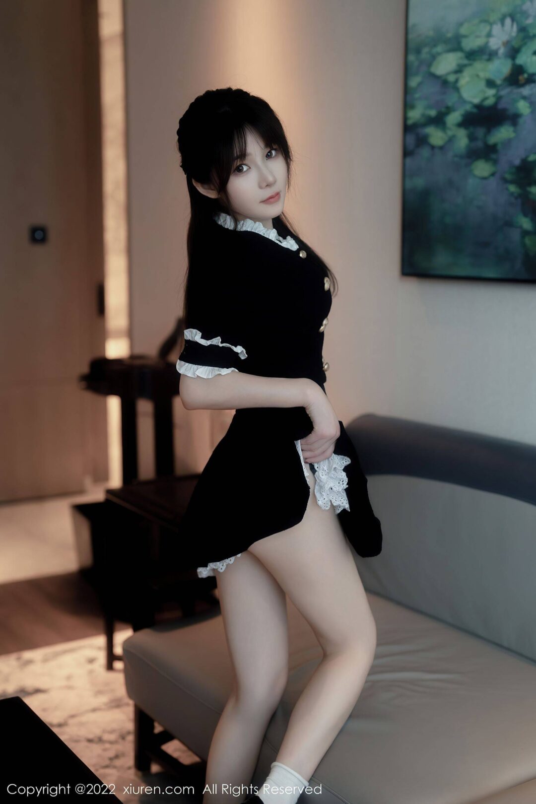 [XiuRen秀人网] No.5626 婠婠么 黑丝美腿Xiuren秀人写真高清美女套图写真下载-看套图看套图