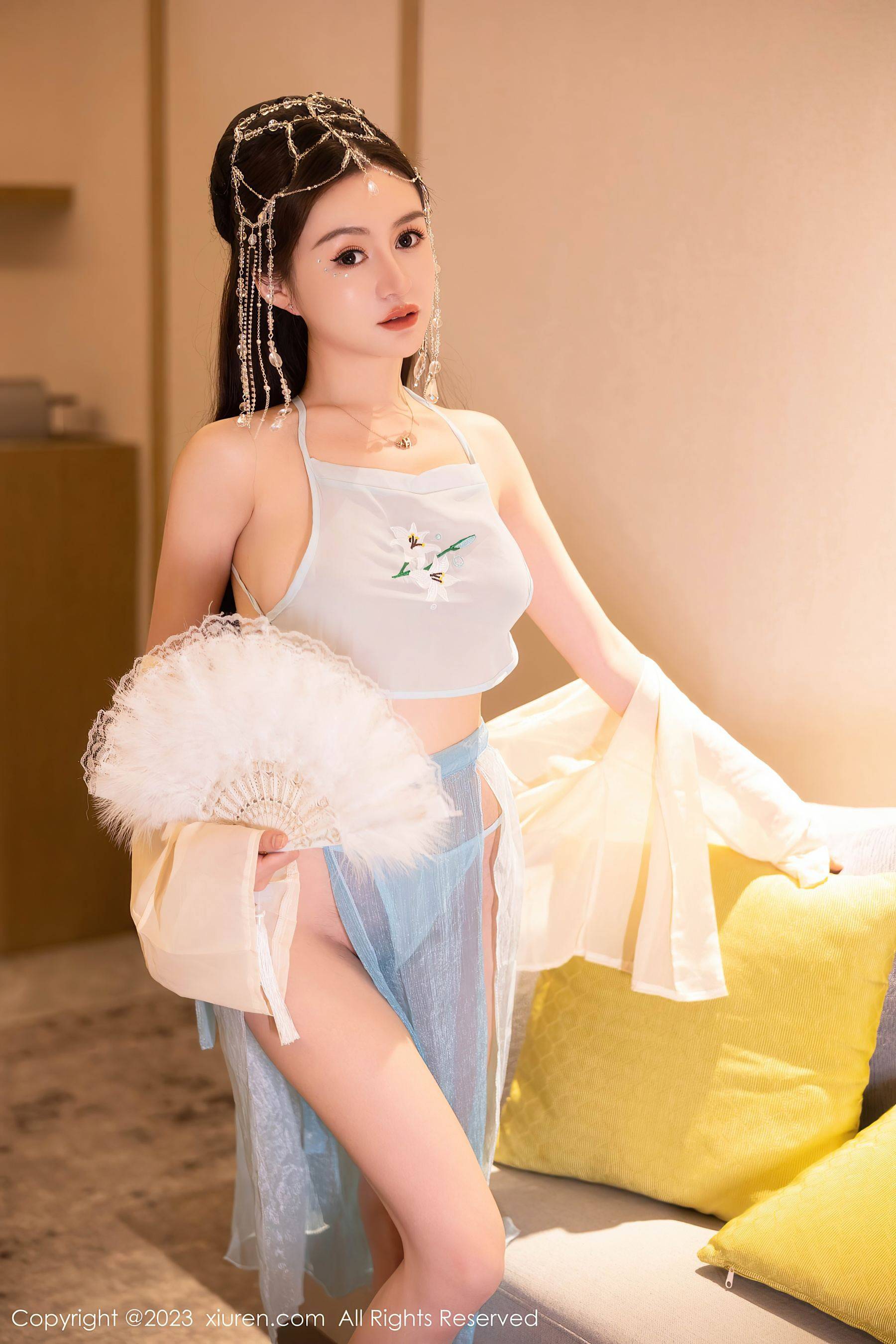 [XiuRen秀人网] No.7514 唐宁宁 古装美腿Xiuren秀人写真高清美女套图写真下载-看套图看套图