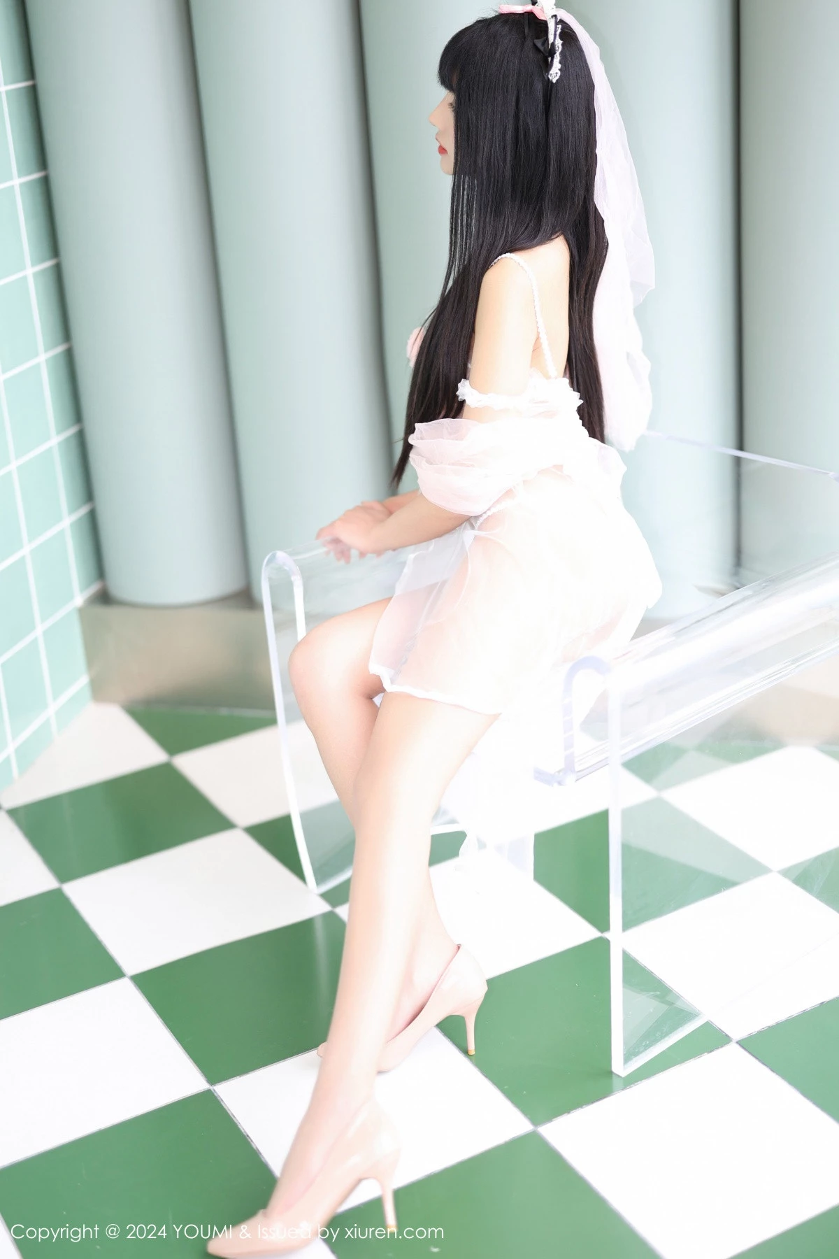 [YouMi尤蜜荟]Vol.1041_模特赵可欣baby白色轻透薄纱服饰配情趣内衣秀惹火身材诱惑写真54PXiuren秀人写真高清美女套图写真下载-看套图看套图