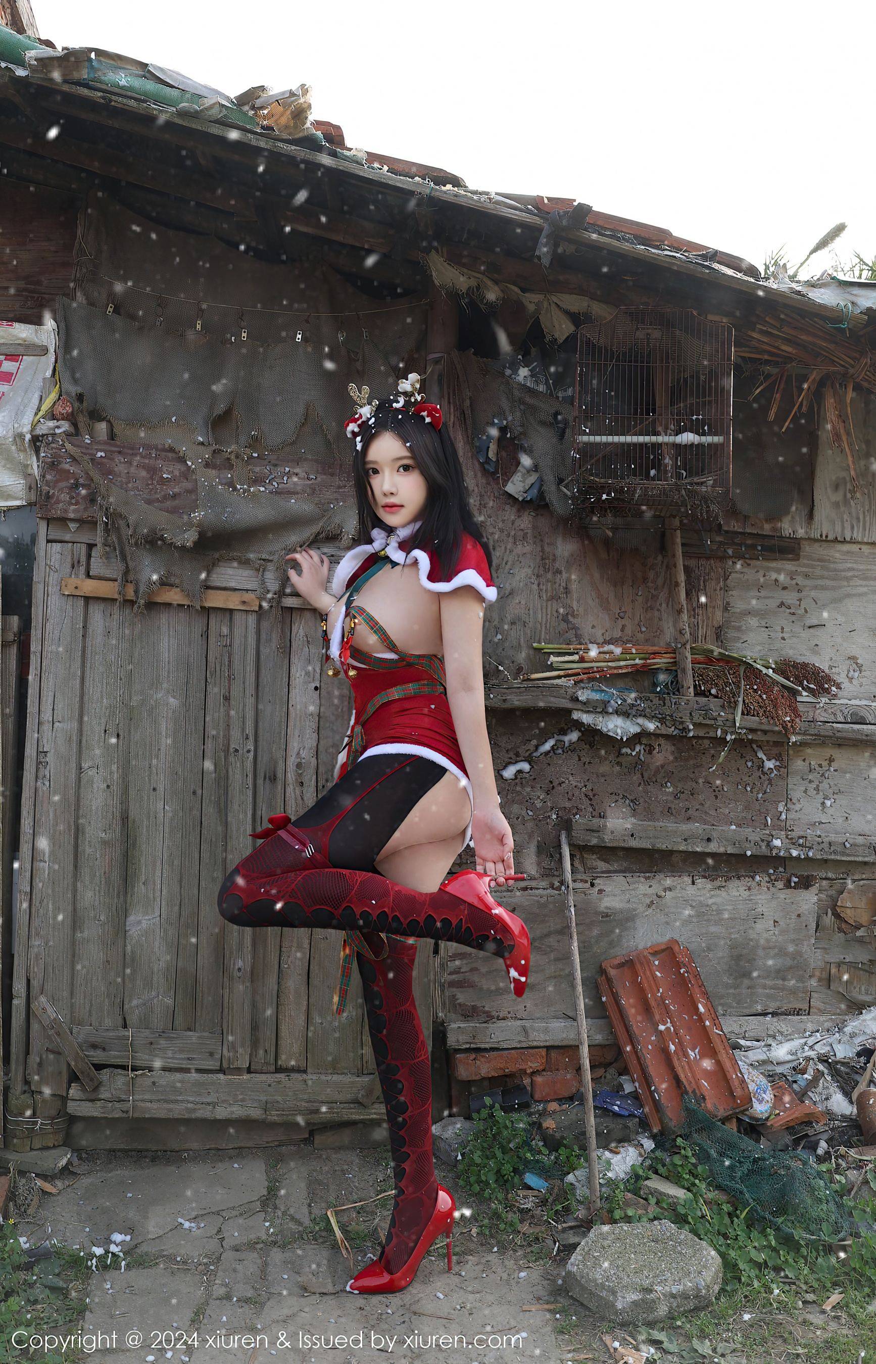 [XiuRen秀人网] No.9630 小薯条nienie 圣诞主题Xiuren秀人写真高清美女套图写真下载-看套图看套图