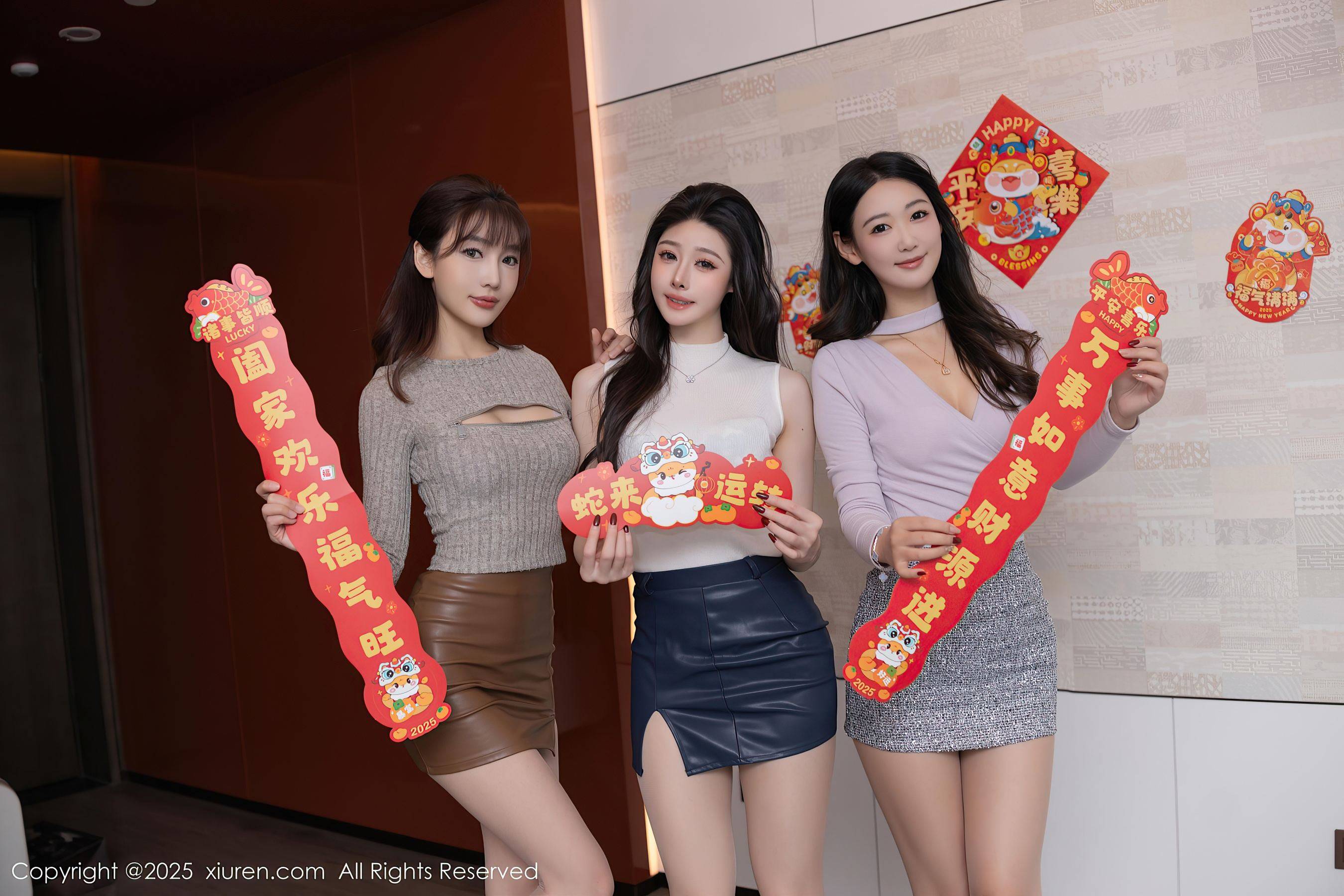 [XiuRen秀人网] No.9832 模特合集 新年主题Xiuren秀人写真高清美女套图写真下载-看套图看套图