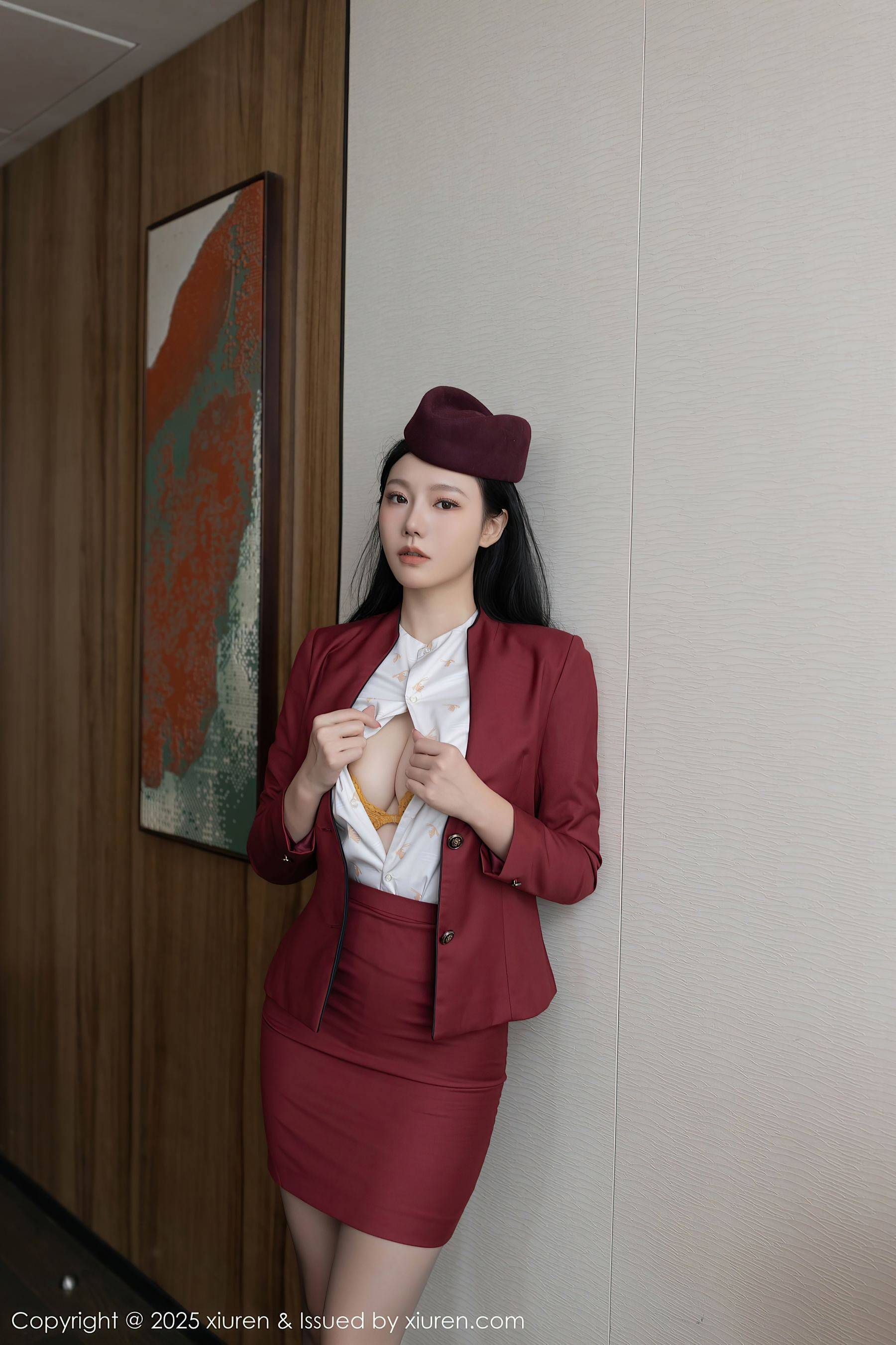 [XiuRen秀人网] No.10333 安然anran 空姐制服Xiuren秀人写真高清美女套图写真下载-看套图看套图