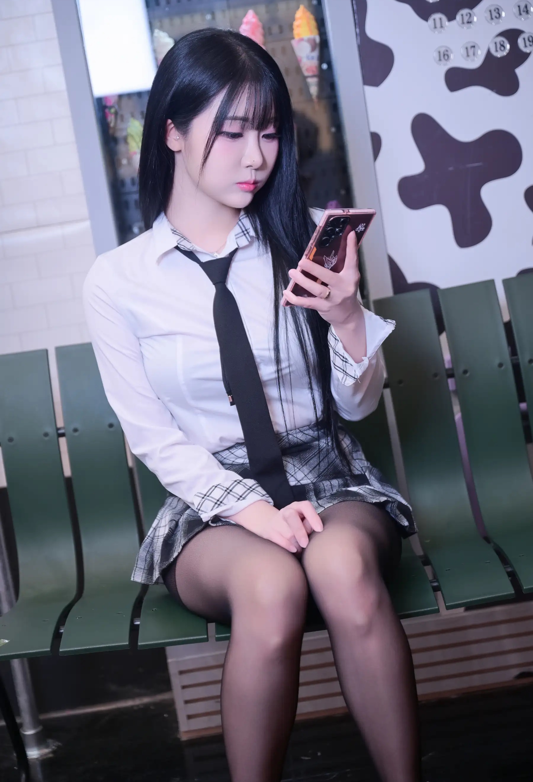 韩国美女模特Bomi No.110 &ndash; Schoolgirl In The Subway 主题写真 [101P]Xiuren秀人写真高清美女套图写真下载-看套图看套图
