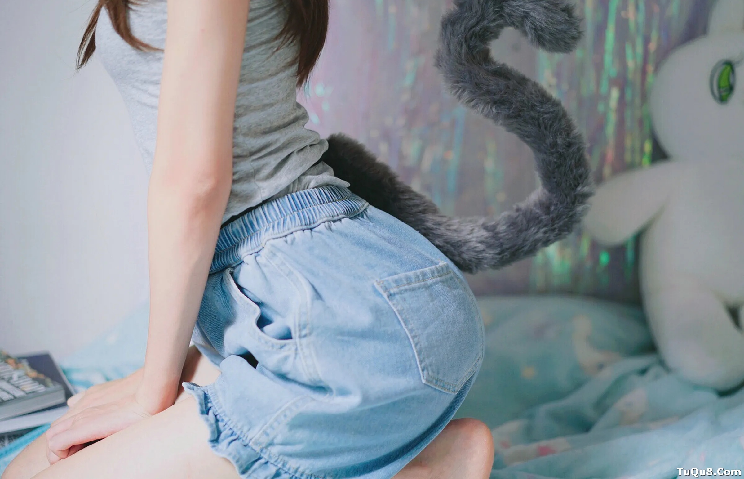 Coser美女_眼酱大魔王w_No.028 &ndash; 灰尾猫系 主题写真 [14P]Xiuren秀人写真高清美女套图写真下载-看套图看套图