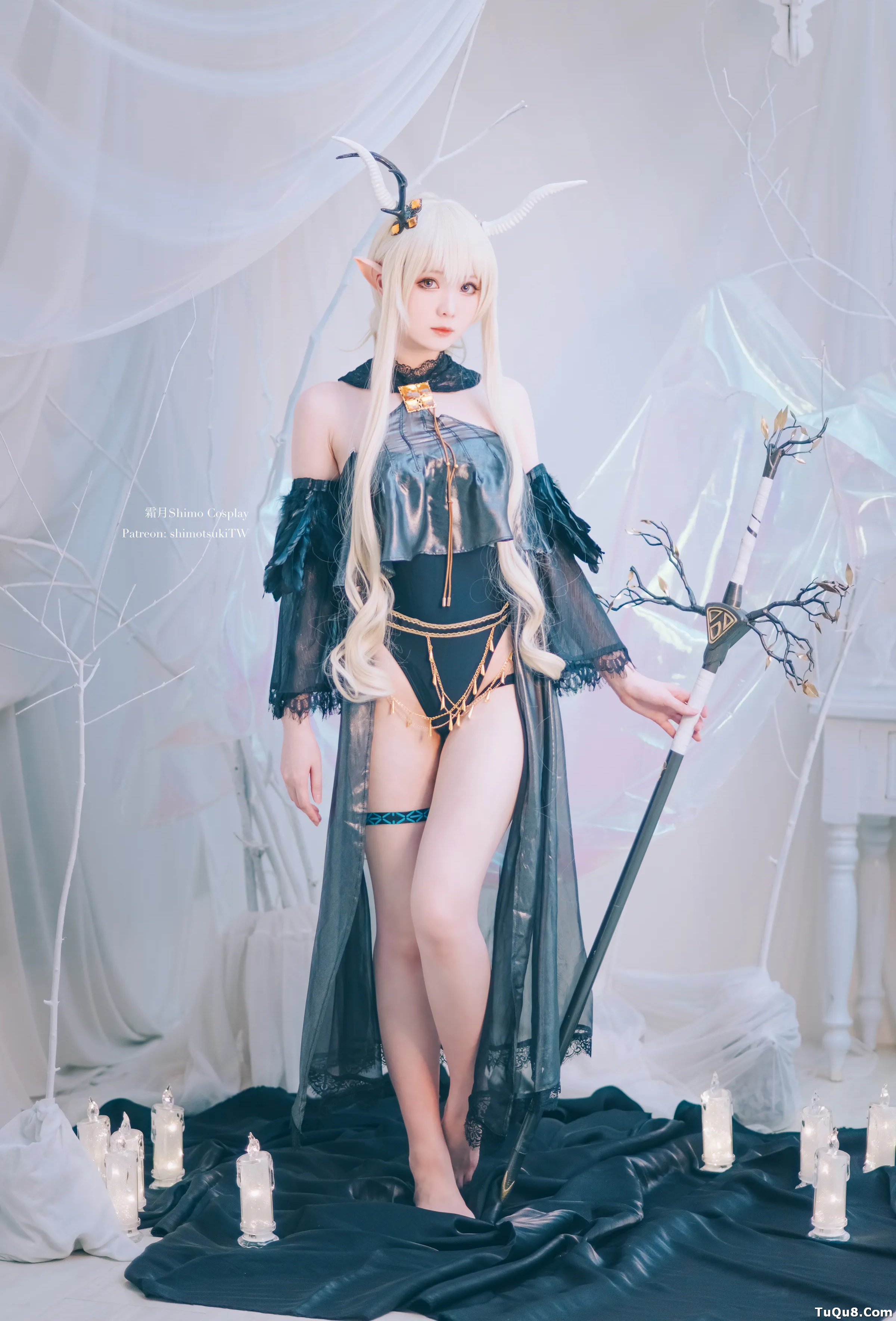 Coser美女_霜月shimo_No.028 &ndash; 明日方舟 闪灵 主题写真 [17P]Xiuren秀人写真高清美女套图写真下载-看套图看套图