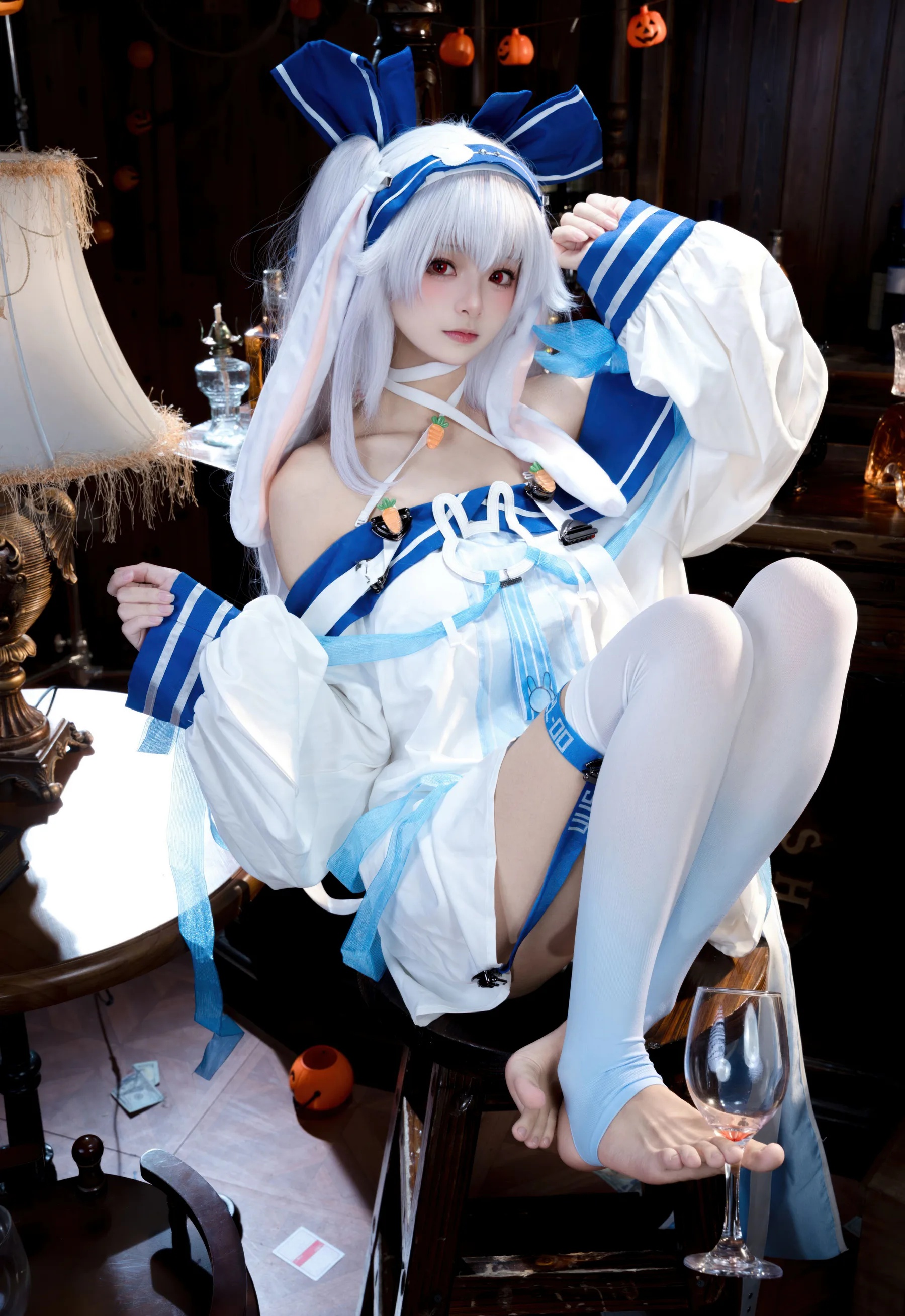 人气Coser美女_九柒喵_No.036 碧蓝你好像 拉菲ll 主题写真 [46P]Xiuren秀人写真高清美女套图写真下载-看套图看套图