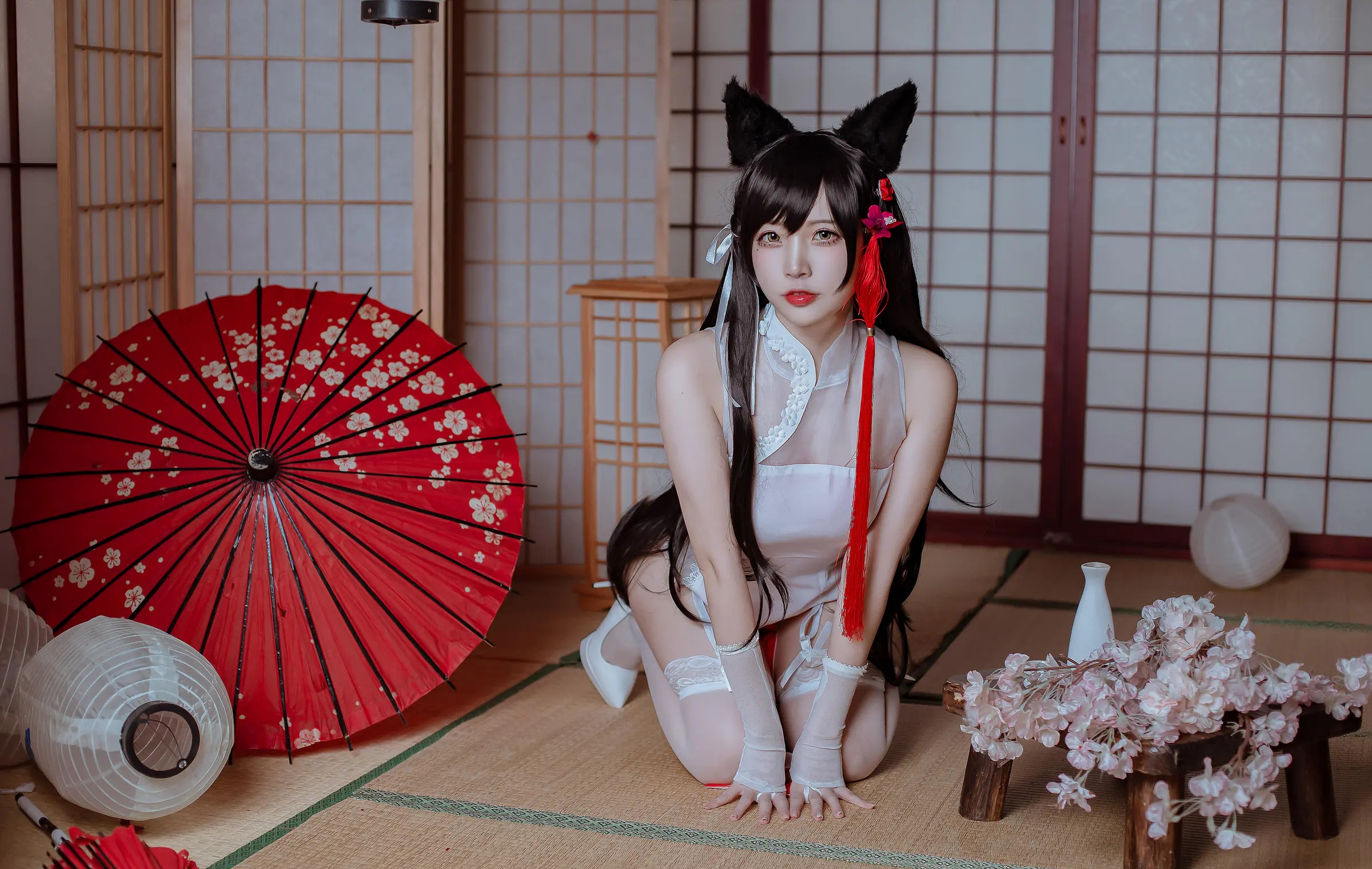 Coser美女_二佐nisa_No.183 &ndash; 犬之眷 碧蓝航线 爱宕 旗袍 [18P]-看套图