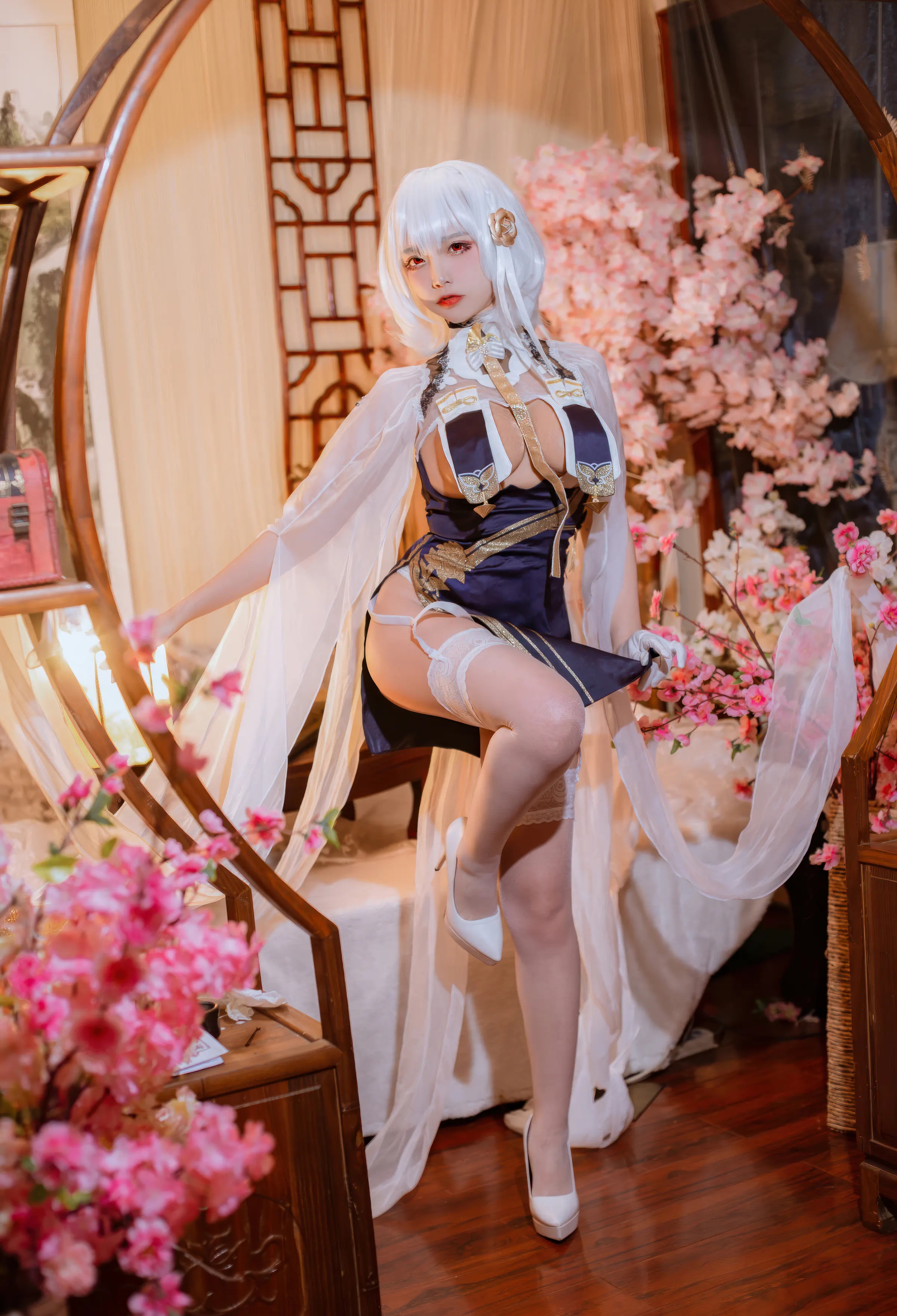 Coser美女_二佐nisa_No.195 &ndash; 碧蓝航线 天狼星旗袍 [25P]Xiuren秀人写真高清美女套图写真下载-看套图看套图