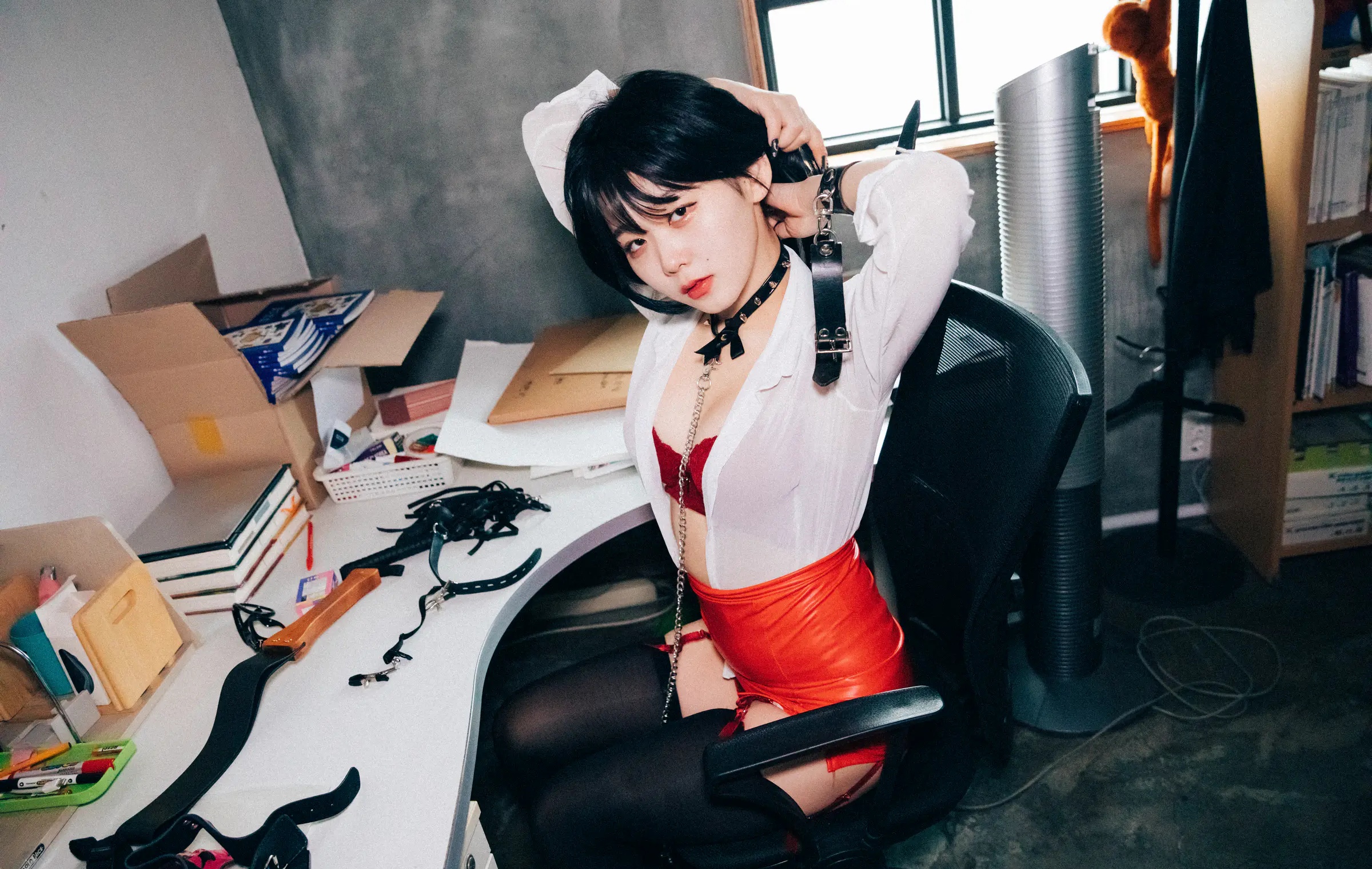 韩国写真机构_Loozy_No.018 &ndash; Zia (지아) - Office slave [122P]Xiuren秀人写真高清美女套图写真下载-看套图看套图