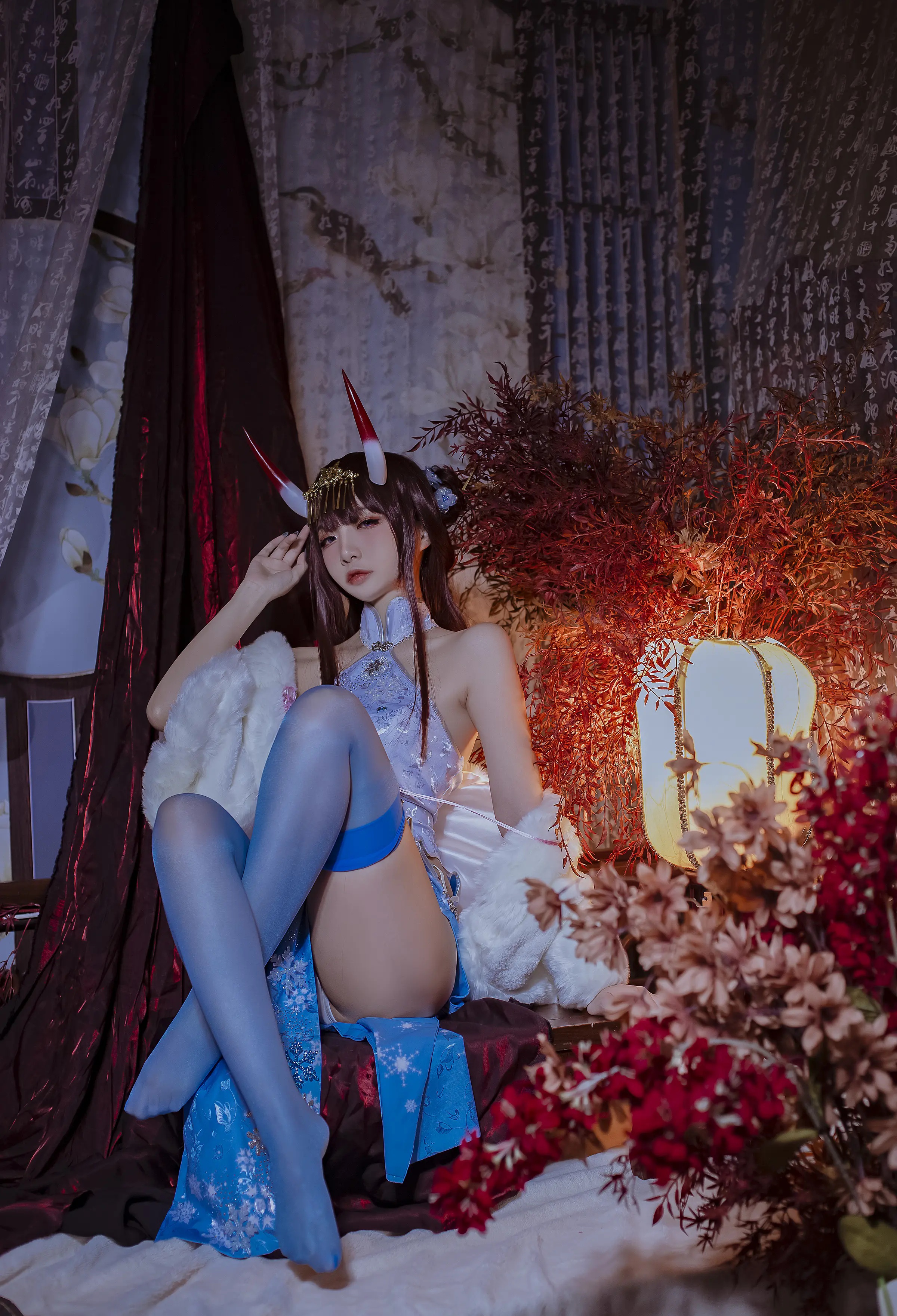 Coser美女_二佐nisa_No.105 &ndash; 碧蓝航线 能代旗袍 主题写真 [18P]Xiuren秀人写真高清美女套图写真下载-看套图看套图