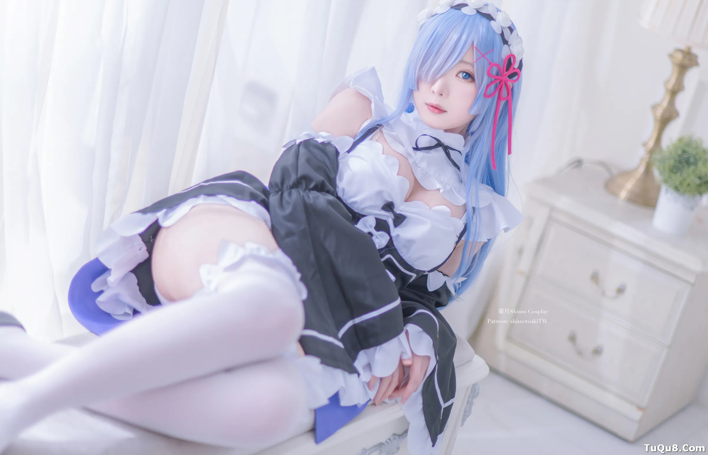 Coser美女_霜月shimo_No.050 &ndash; 雷姆女仆装 主题写真 [12P]Xiuren秀人写真高清美女套图写真下载-看套图看套图