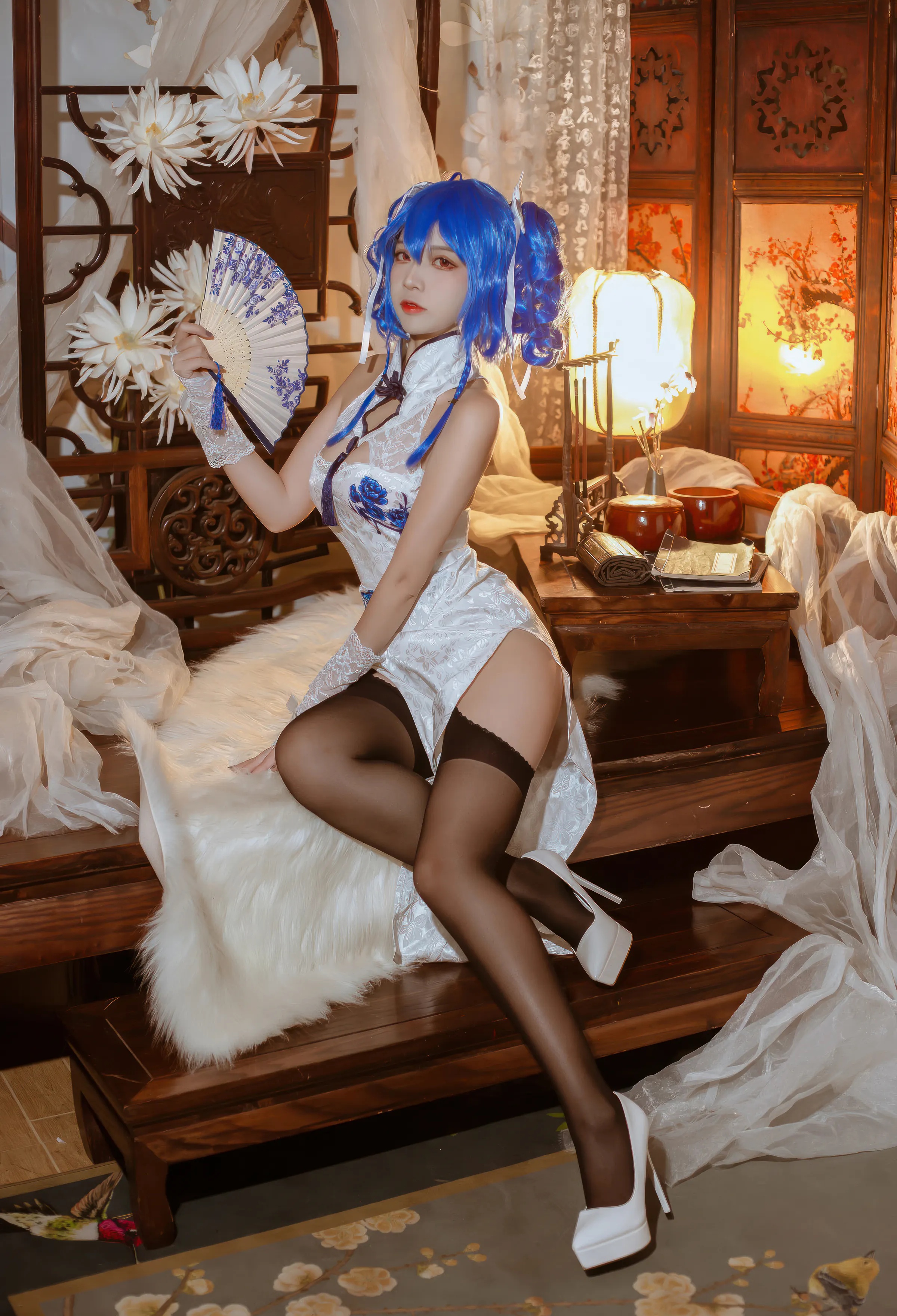 Coser美女_二佐nisa_No.194 &ndash; 碧蓝航线 圣路易斯旗袍 [29P]Xiuren秀人写真高清美女套图写真下载-看套图看套图