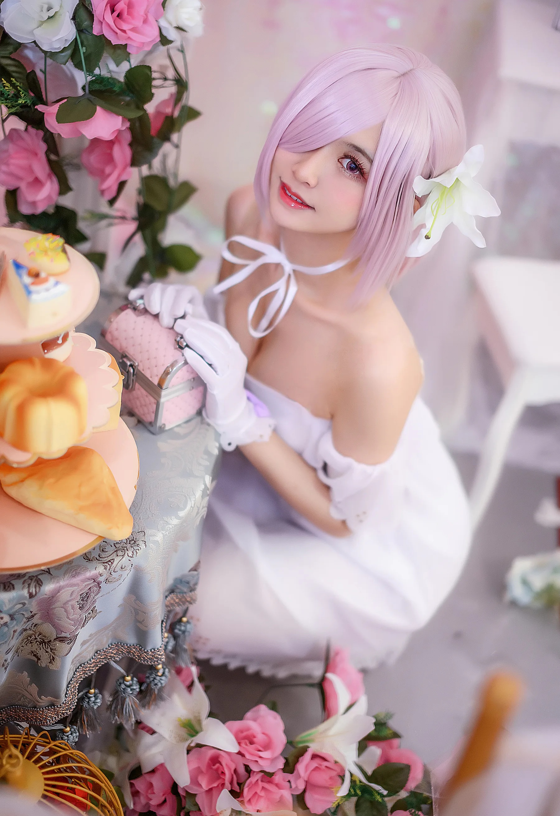 动漫博主_鳗鱼霏儿_No.062 玛修 白裙 主题写真 [12P]Xiuren秀人写真高清美女套图写真下载-看套图看套图