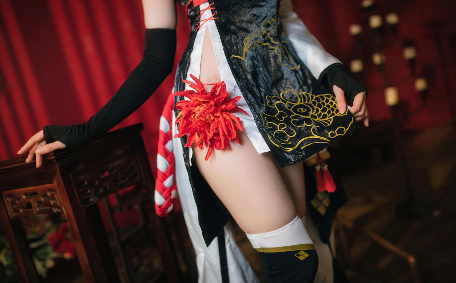 Coser美女_焖焖碳_No.046 &ndash; 碧蓝航线 绫波旗袍 主题写真 [25P]Xiuren秀人写真高清美女套图写真下载-看套图看套图