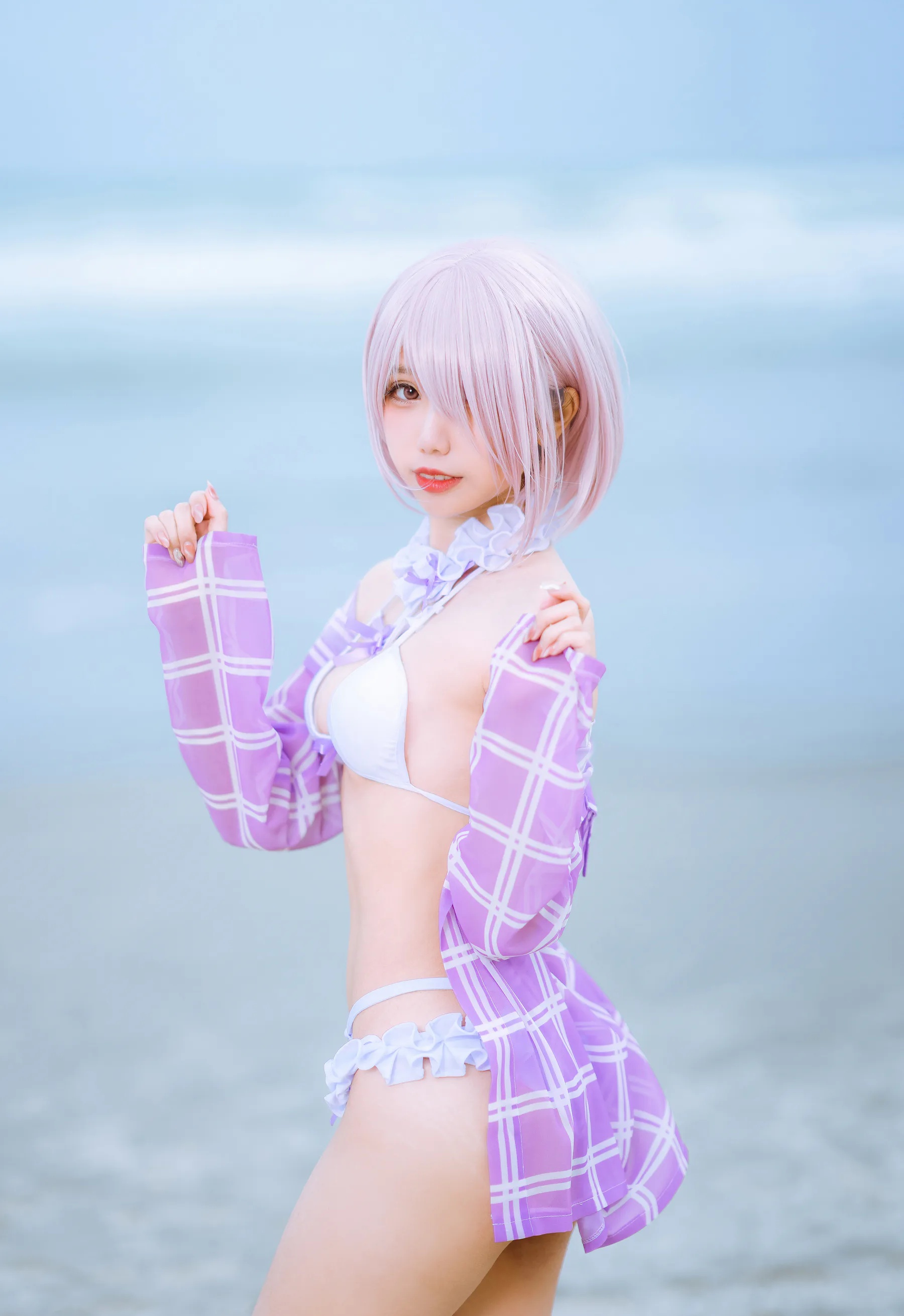Coser美女_果咩酱w_No.018 &ndash; 海边玛修 主题写真 [35P]Xiuren秀人写真高清美女套图写真下载-看套图看套图