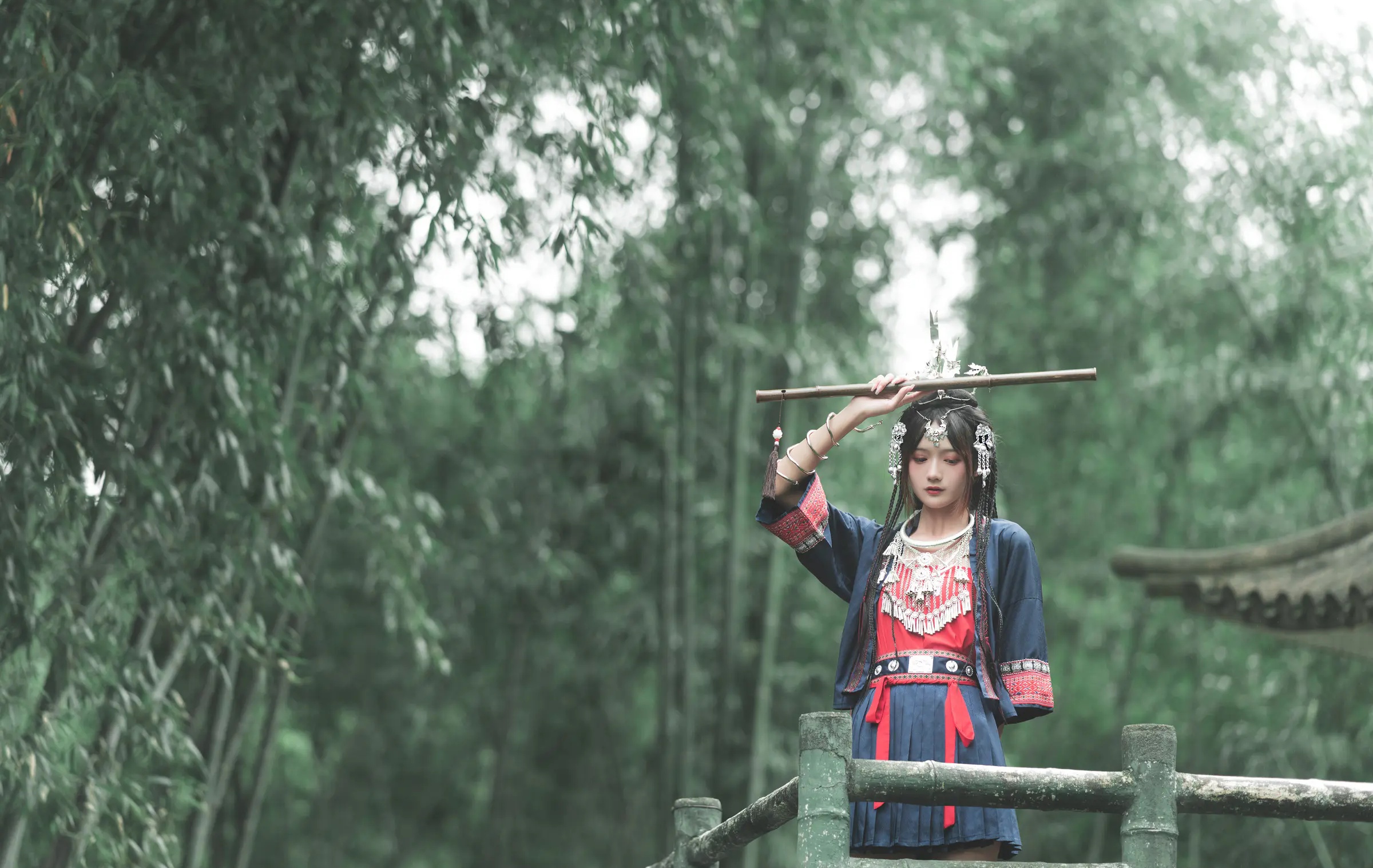 颜值博主_兔子Zzz不吃胡萝卜_No.077 &ndash; 苗疆一梦 主题写真 [41P]Xiuren秀人写真高清美女套图写真下载-看套图看套图