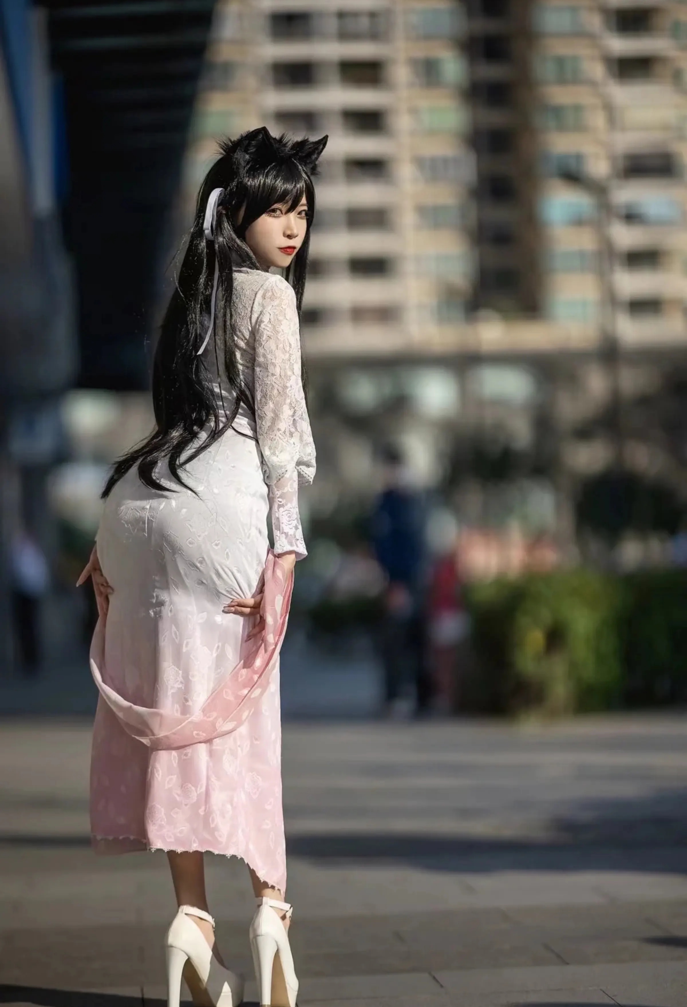 Coser美女_二佐nisa_No.198 &ndash; 碧蓝航线 爱宕旗袍 [18P]-看套图
