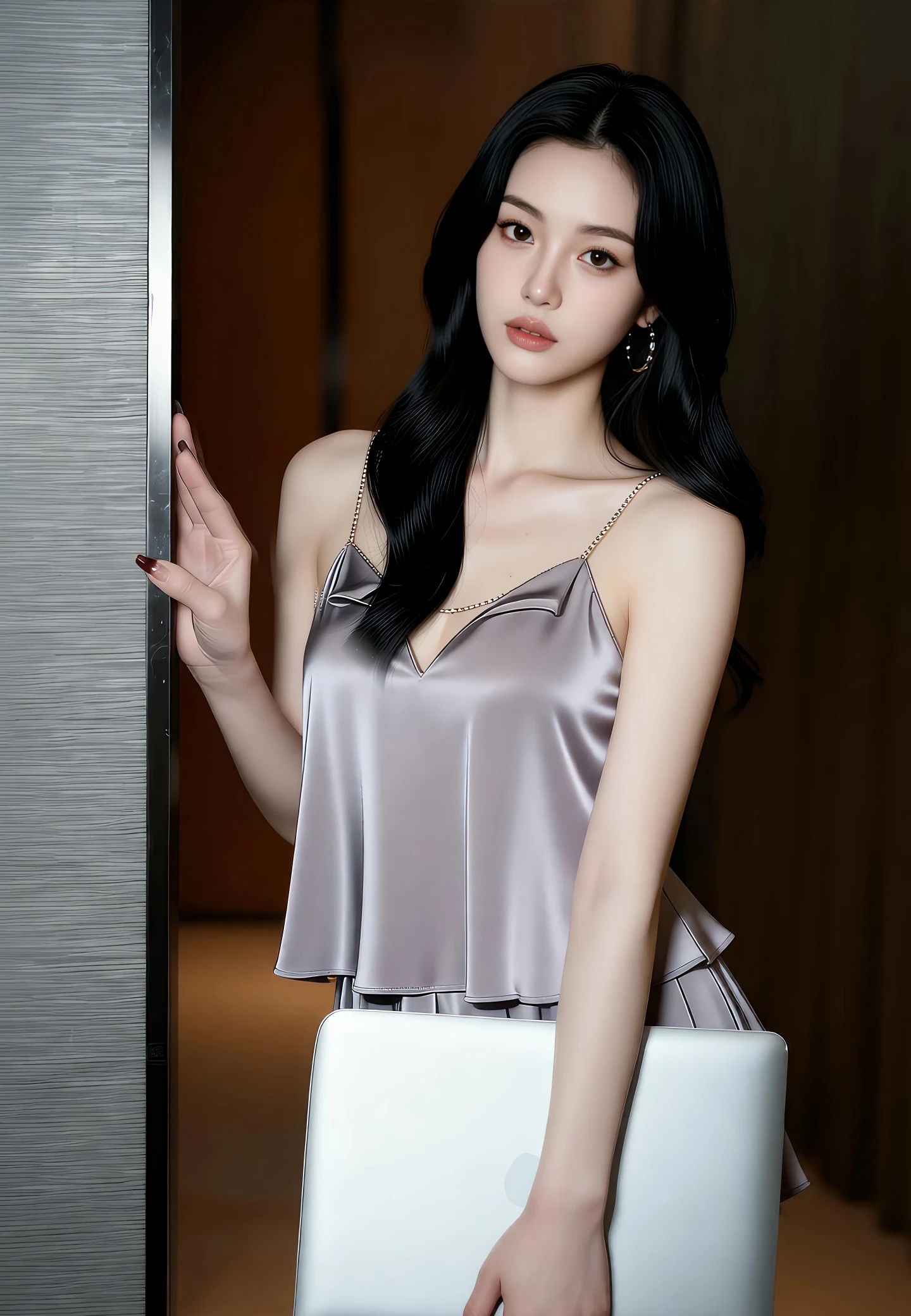AIG美女_No.575_乐瑶_性感银色睡裙 主题写真 [95+1P]Xiuren秀人写真高清美女套图写真下载-看套图看套图