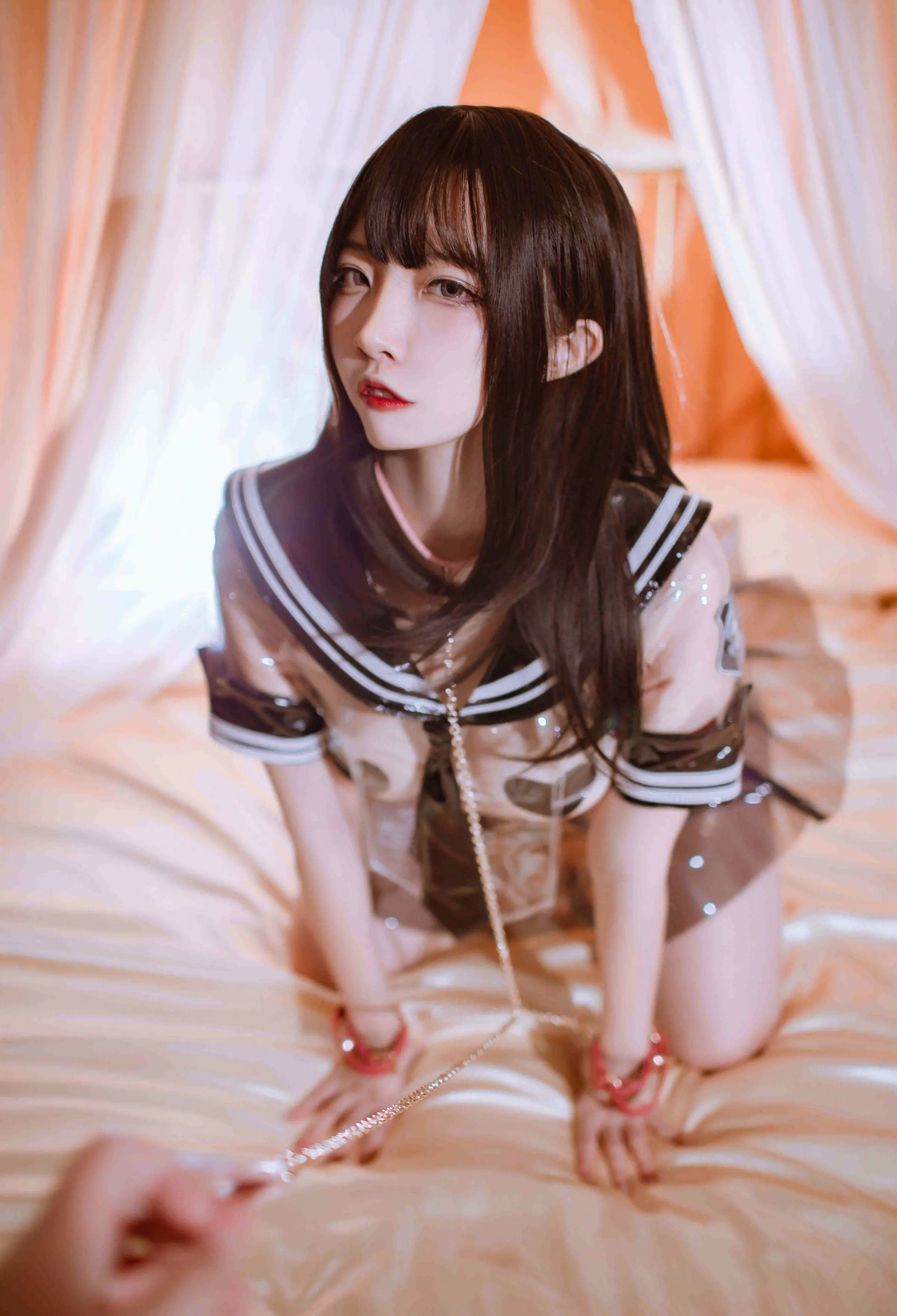 Coser美女_二佐nisa_No.129 &ndash; 私房透明JK 主题写真 [40P]-看套图