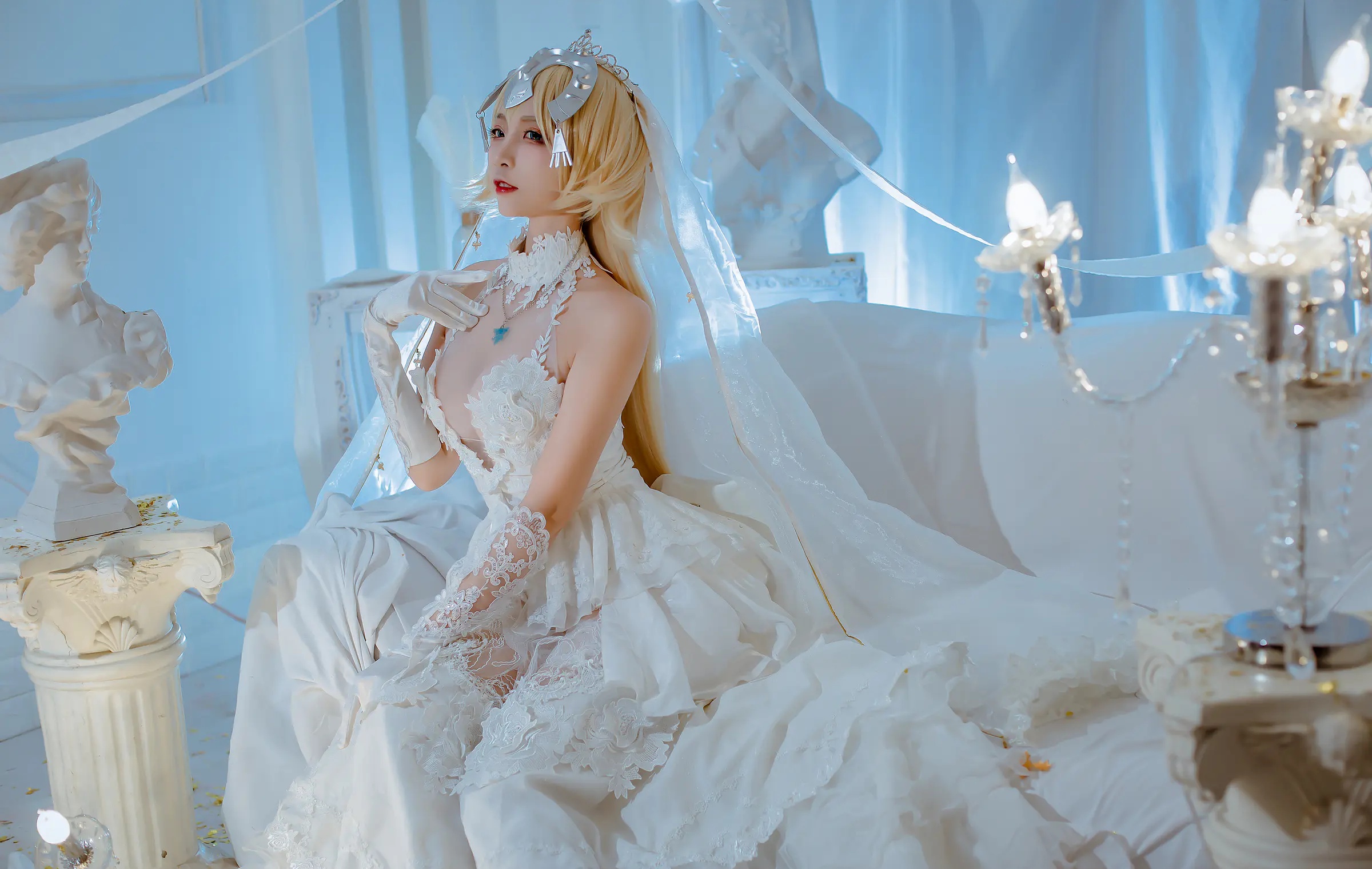 Coser美女_二佐nisa_No.127 &ndash; fate贞德花嫁 主题写真 [12P]Xiuren秀人写真高清美女套图写真下载-看套图看套图