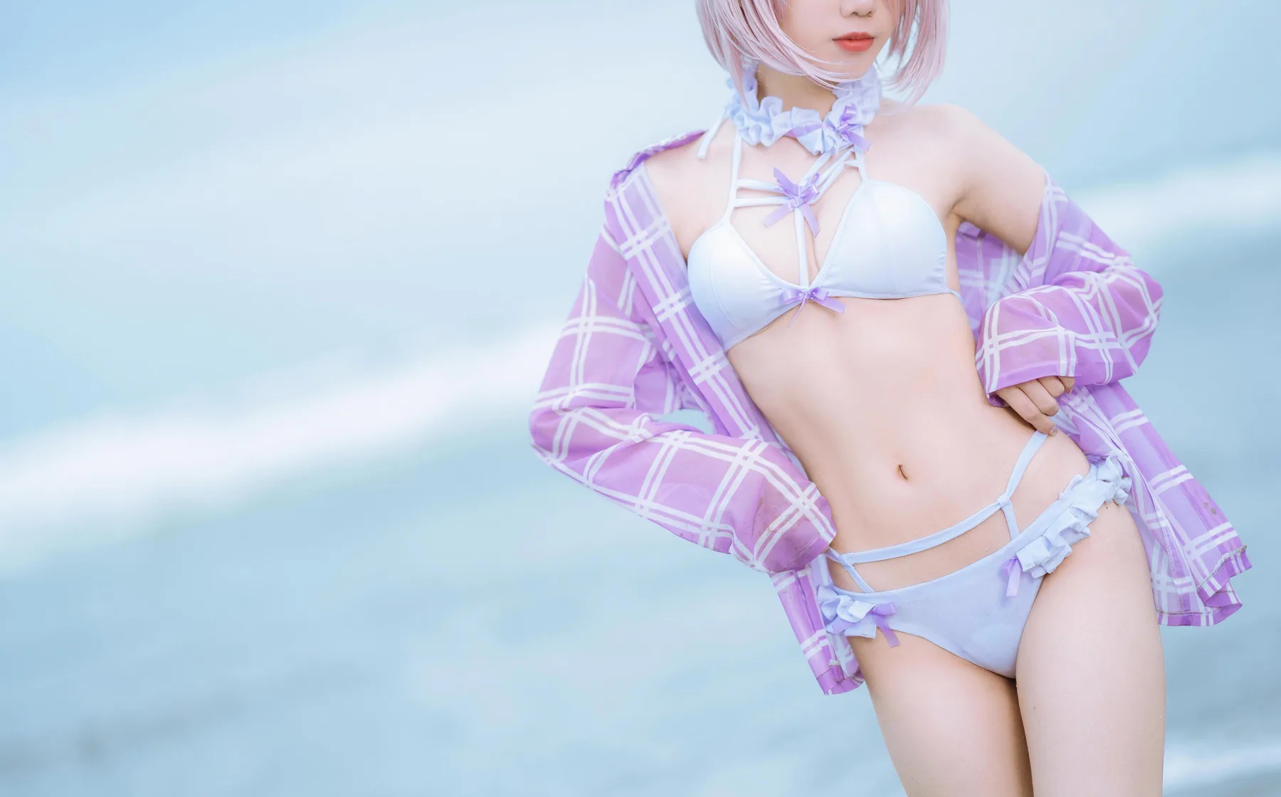 Coser美女_果咩酱w_No.018 &ndash; 海边玛修 主题写真 [35P]Xiuren秀人写真高清美女套图写真下载-看套图看套图