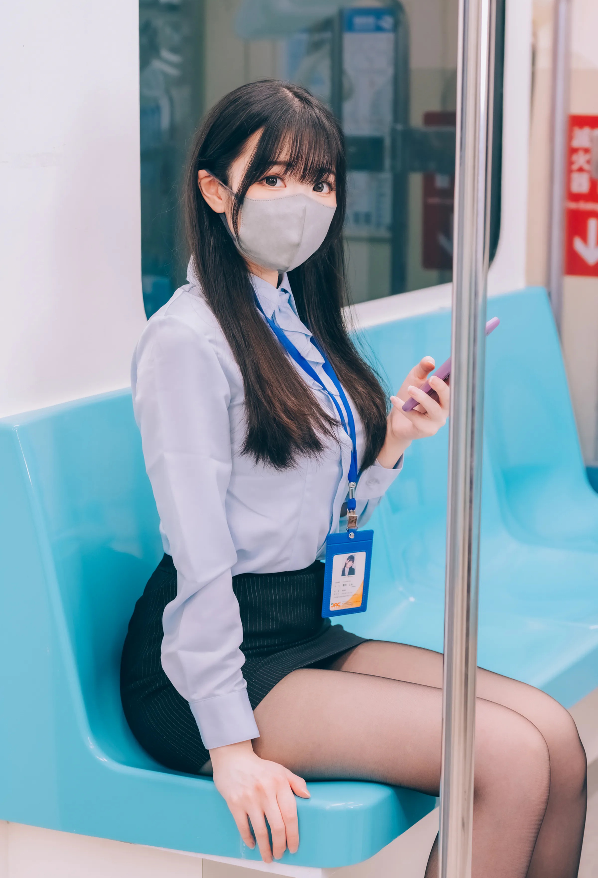 Coser美女_霜月shimo_No.090 &ndash; Tokimeki Metro 主题写真 [100P]Xiuren秀人写真高清美女套图写真下载-看套图看套图
