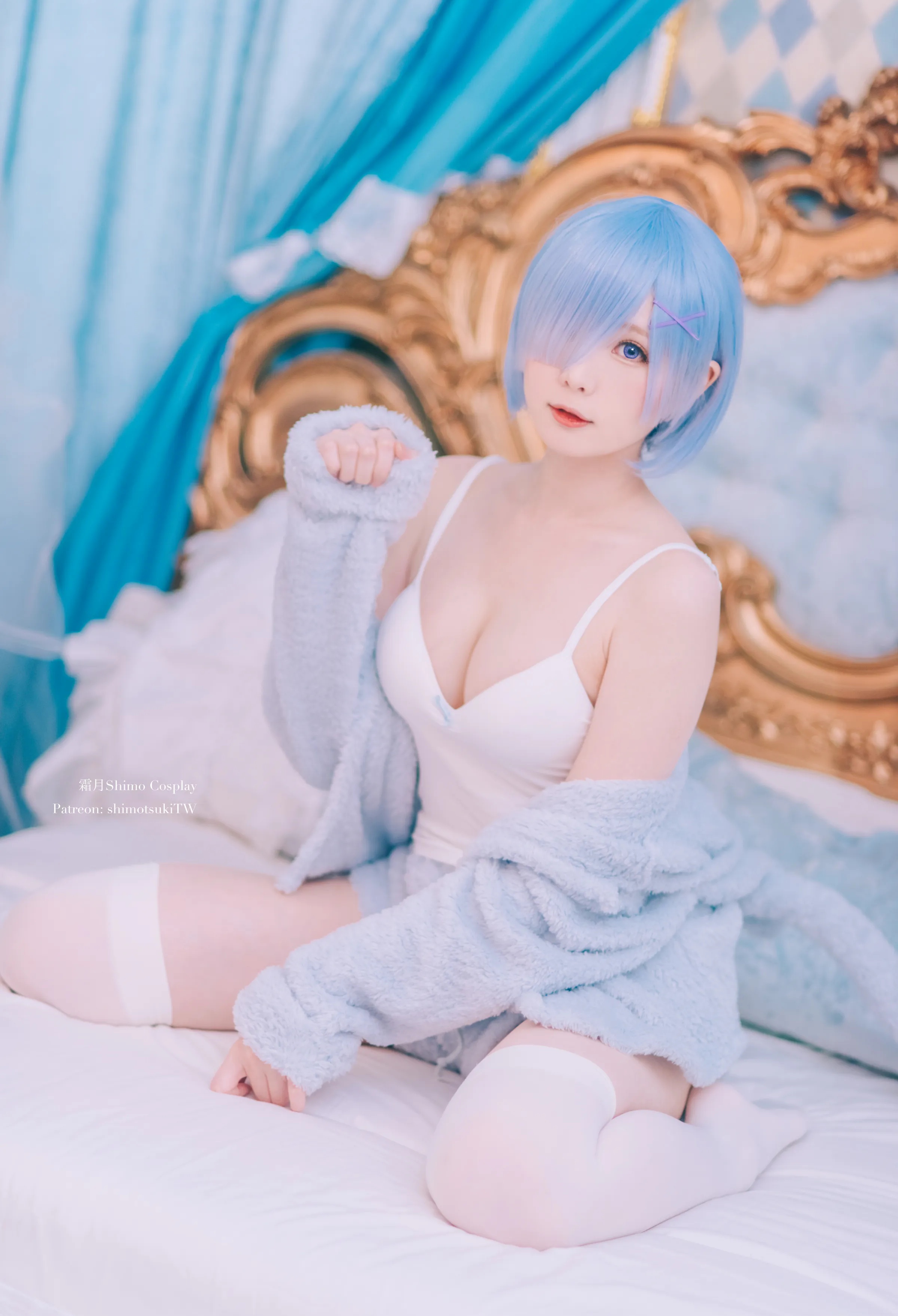 Coser美女_霜月shimo_No.051 &ndash; 雷姆猫咪装 主题写真 [16P]Xiuren秀人写真高清美女套图写真下载-看套图看套图