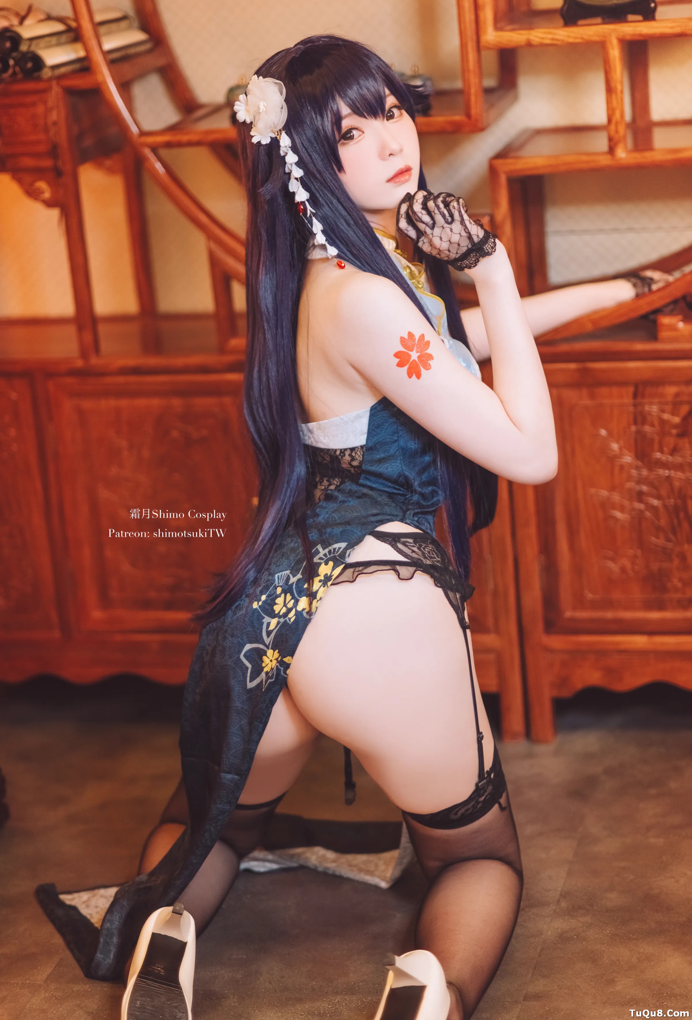 Coser美女_霜月shimo_No.047 &ndash; 碧蓝航线 吾妻旗袍 主题写真 [12P]Xiuren秀人写真高清美女套图写真下载-看套图看套图
