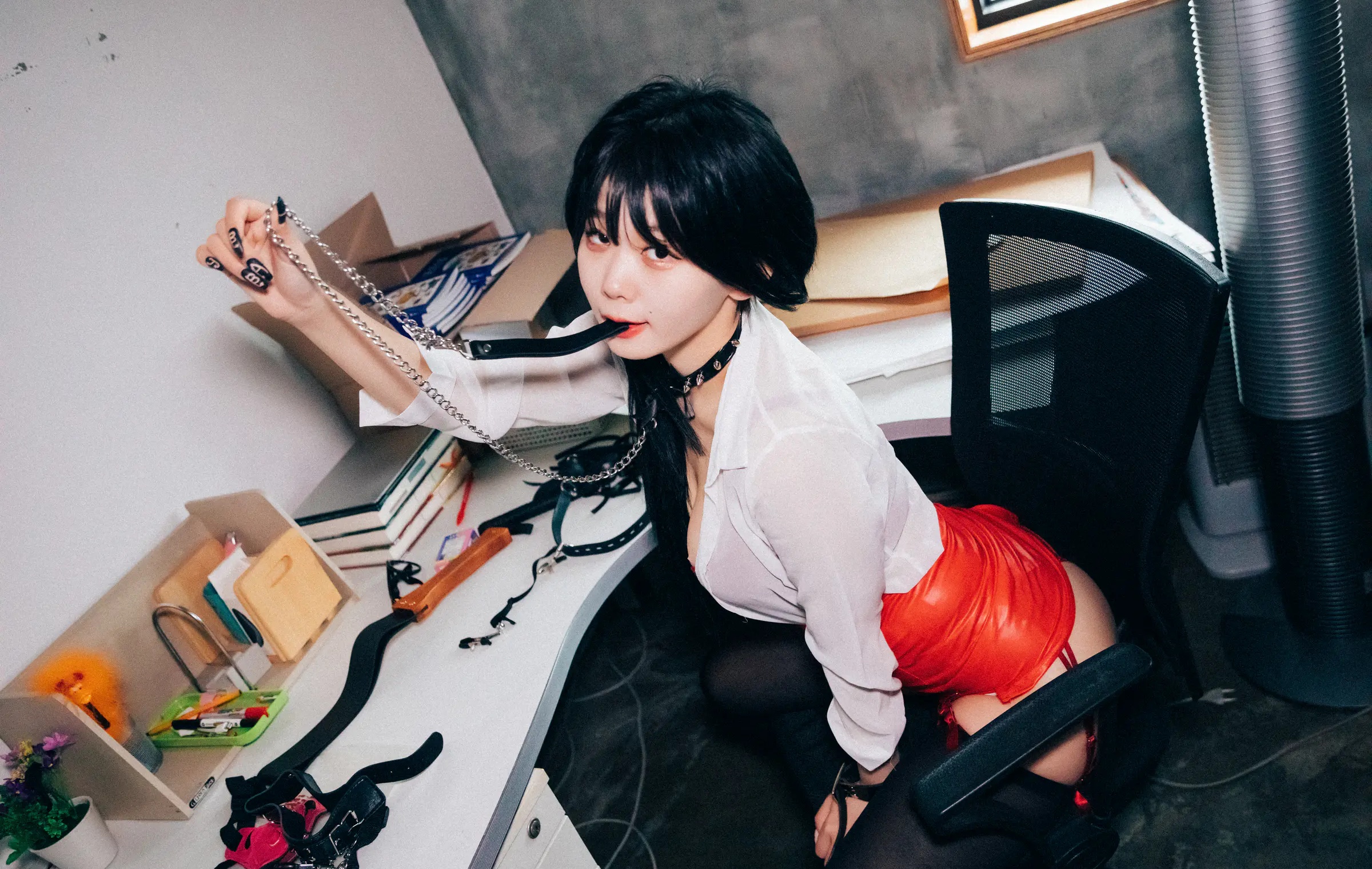 韩国写真机构_Loozy_No.018 &ndash; Zia (지아) - Office slave [122P]Xiuren秀人写真高清美女套图写真下载-看套图看套图