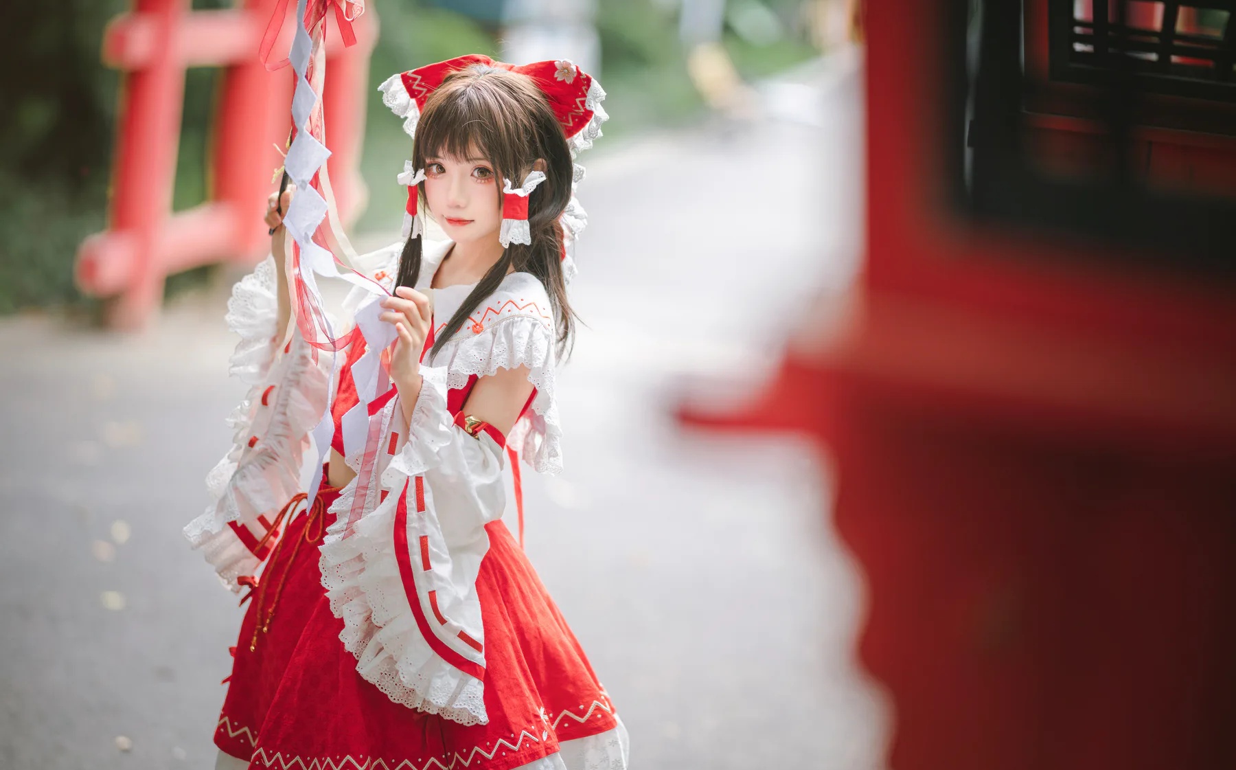 动漫博主_花柒hana_No.030 &ndash; 森森仙短款灵梦 主题写真 [15P]-看套图