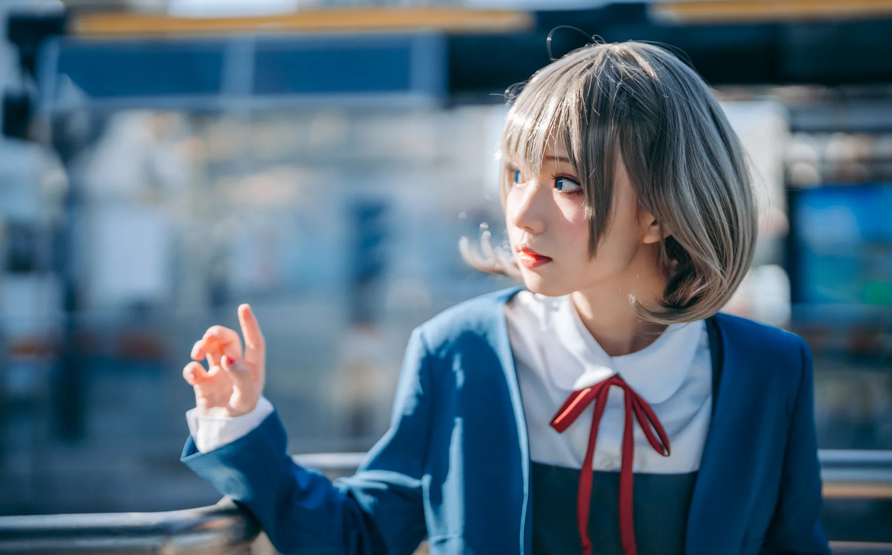 动漫博主_花柒hana_No.019 &ndash; 唐可可校服 主题写真 [15P]Xiuren秀人写真高清美女套图写真下载-看套图看套图
