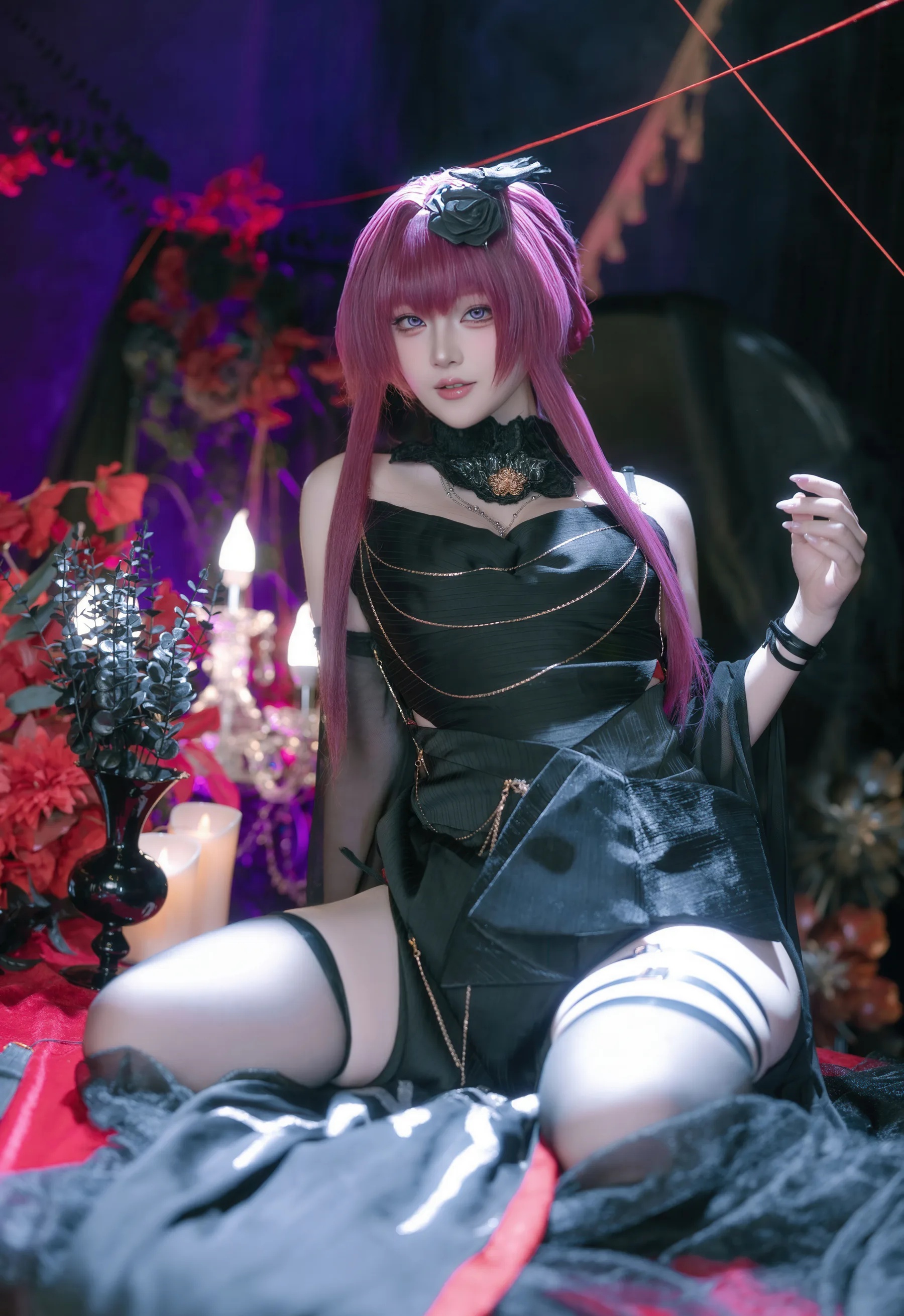 动漫博主_屿鱼Yukako_No.063 &ndash; 崩坏：星穹铁道 卡芙卡 缚月之夜 [60P]Xiuren秀人写真高清美女套图写真下载-看套图看套图