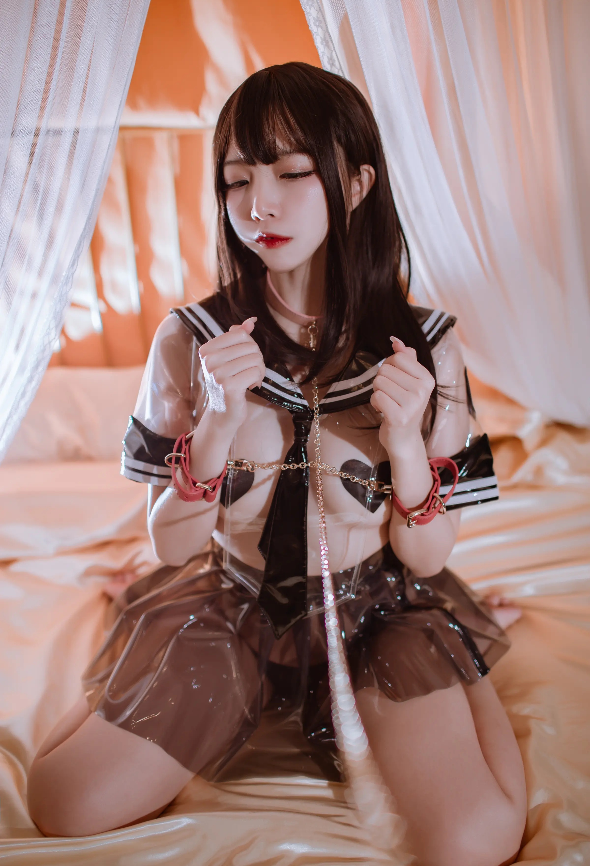 Coser美女_二佐nisa_No.129 &ndash; 私房透明JK 主题写真 [40P]-看套图