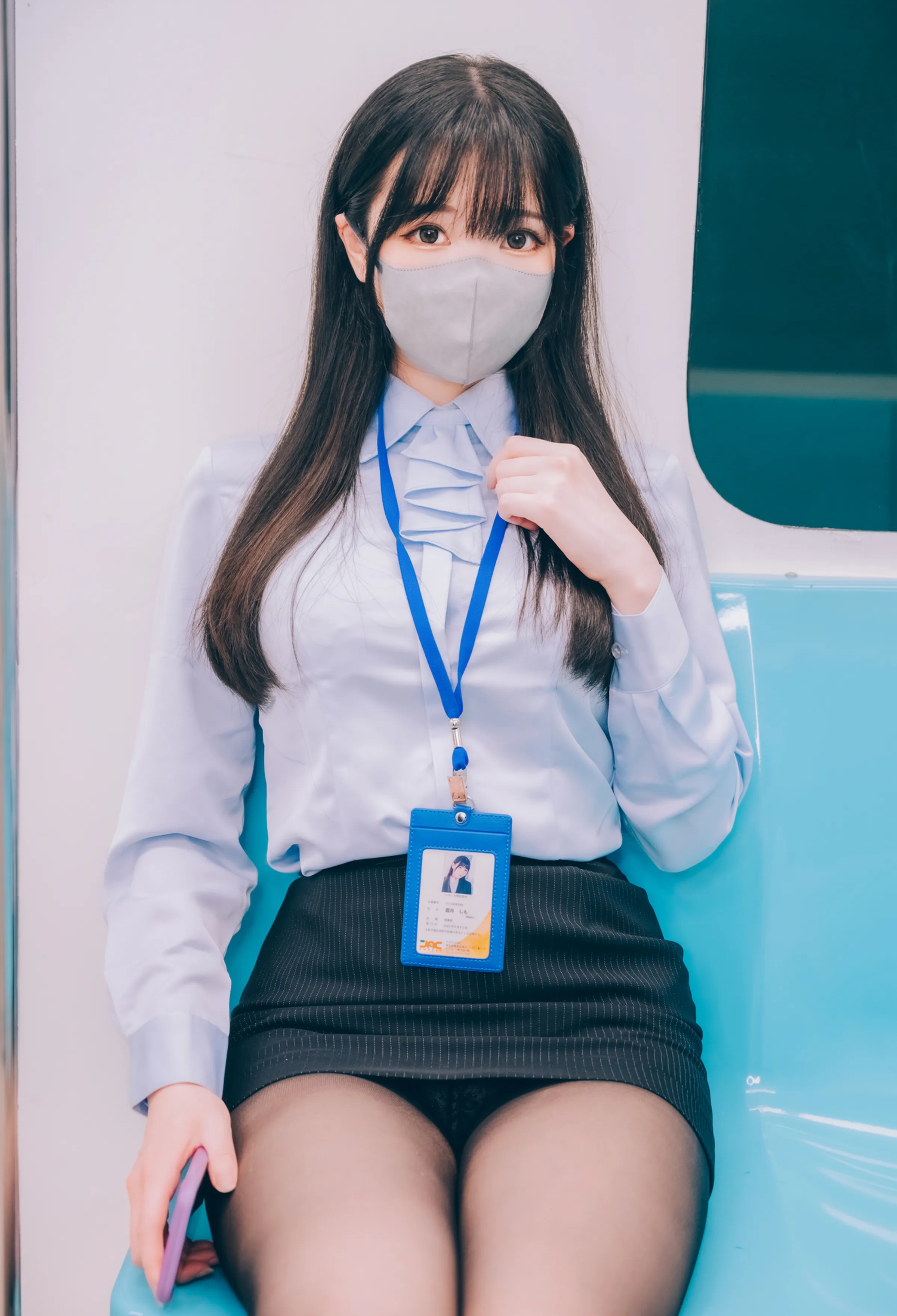 Coser美女_霜月shimo_No.090 &ndash; Tokimeki Metro 主题写真 [100P]Xiuren秀人写真高清美女套图写真下载-看套图看套图