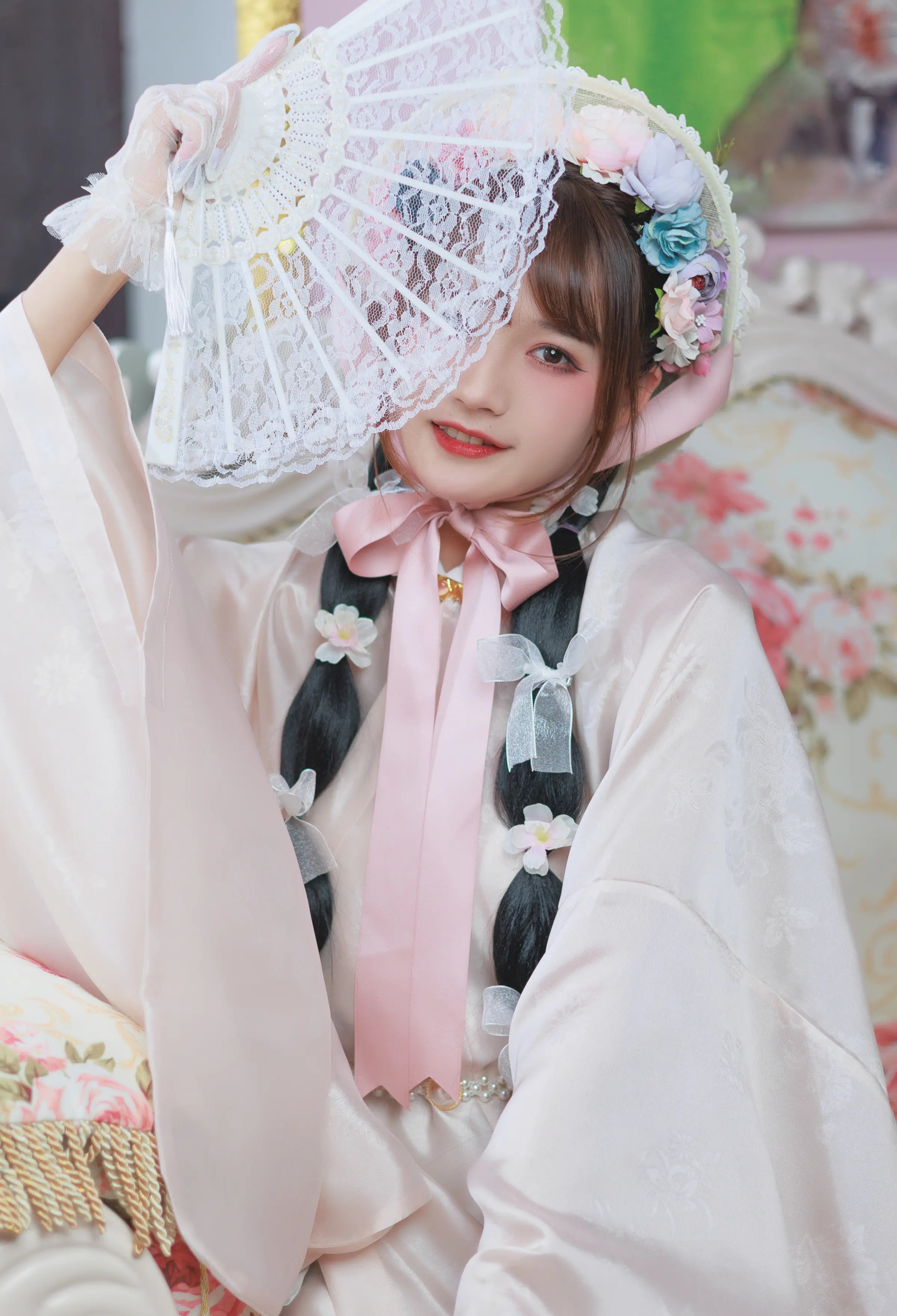 颜值博主_兔子Zzz不吃胡萝卜_No.067 &ndash; 明公主的茶会 主题写真 [35P]Xiuren秀人写真高清美女套图写真下载-看套图看套图