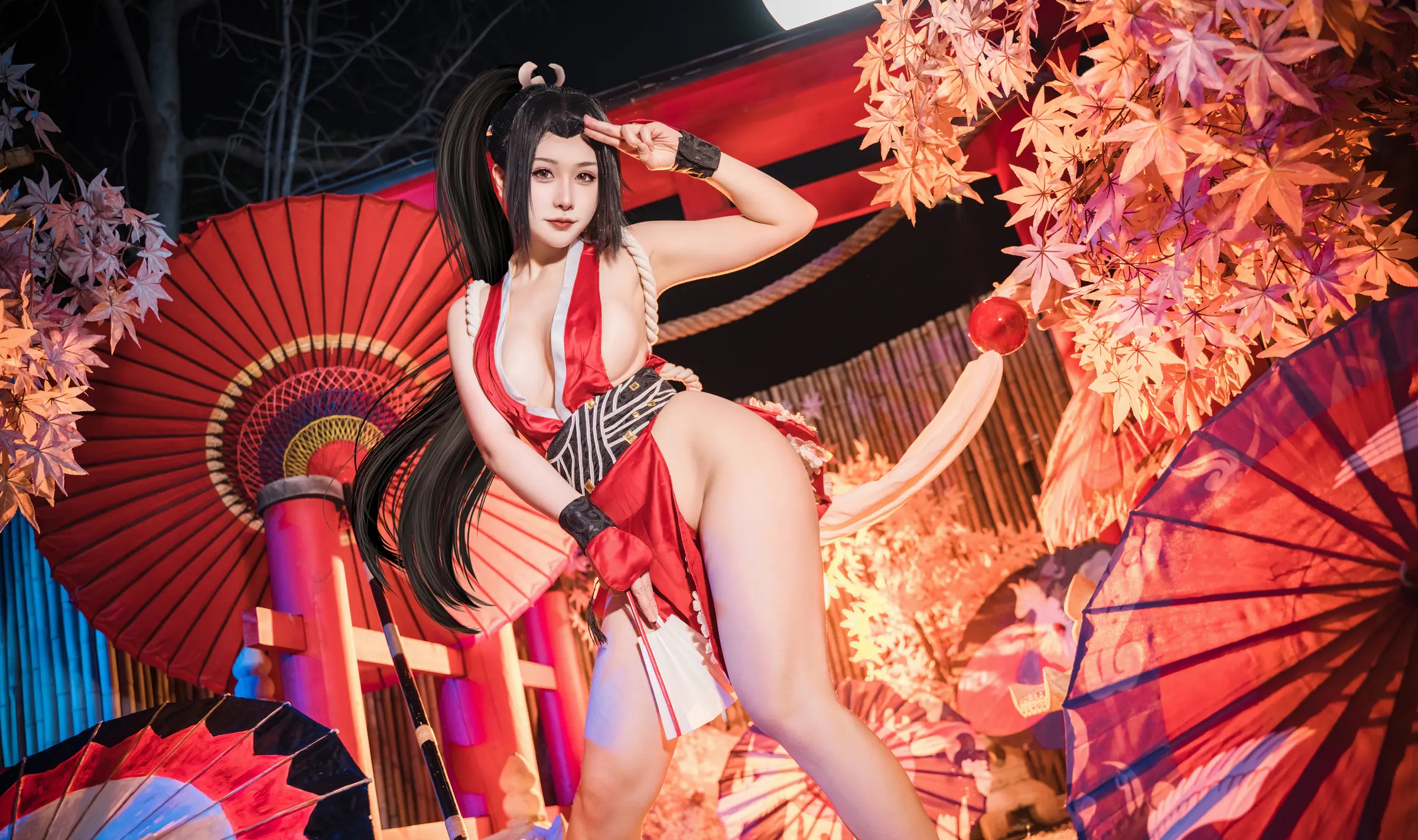 Coser美女_三刀刀miido_No.036 &ndash; 不知火舞 女忍者 主题写真 [15P]Xiuren秀人写真高清美女套图写真下载-看套图看套图