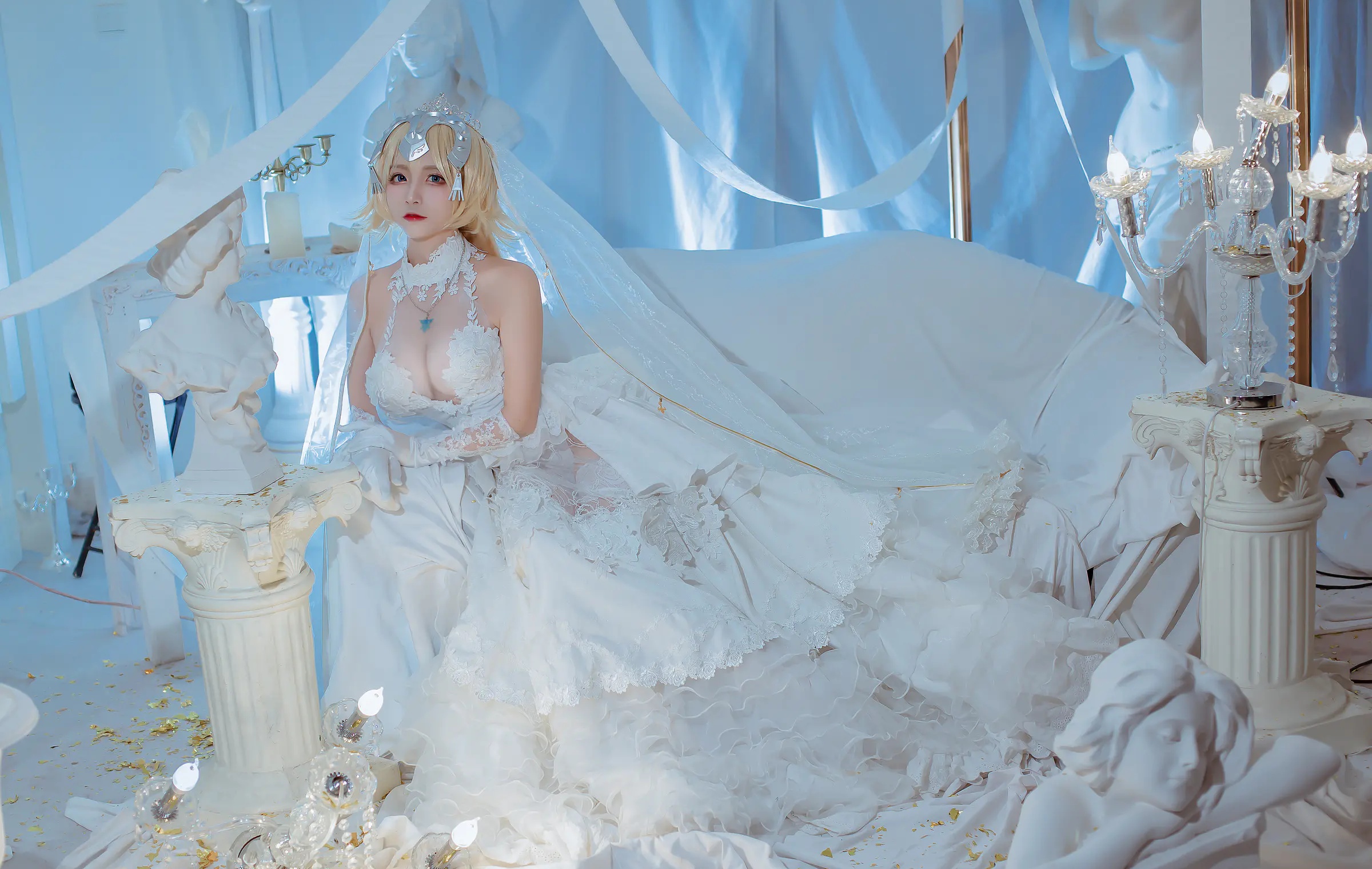 Coser美女_二佐nisa_No.127 &ndash; fate贞德花嫁 主题写真 [12P]Xiuren秀人写真高清美女套图写真下载-看套图看套图