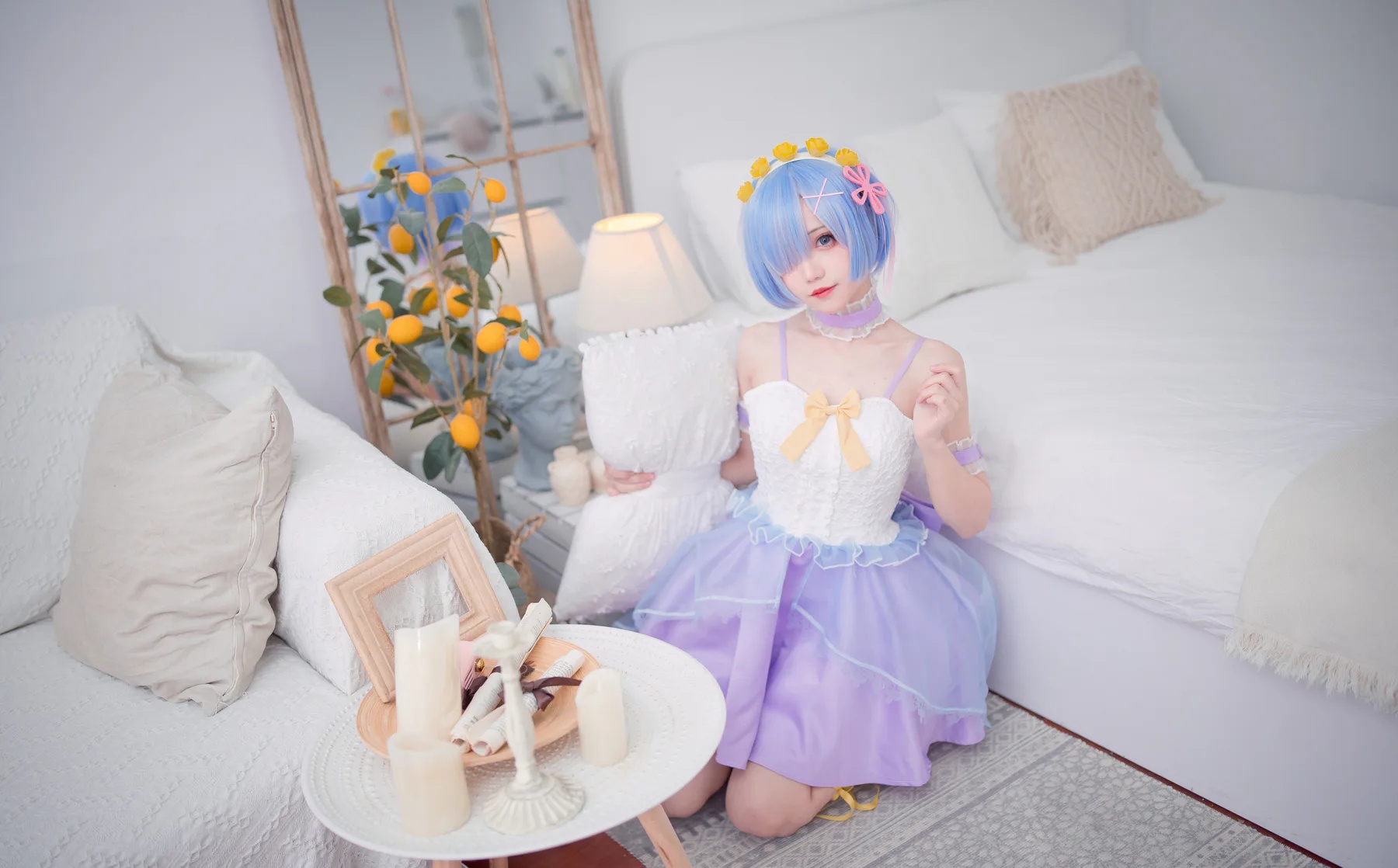 动漫博主_花柒hana_No.002 &ndash; 蕾姆CLEAR DRESS 主题写真 [15P]Xiuren秀人写真高清美女套图写真下载-看套图看套图