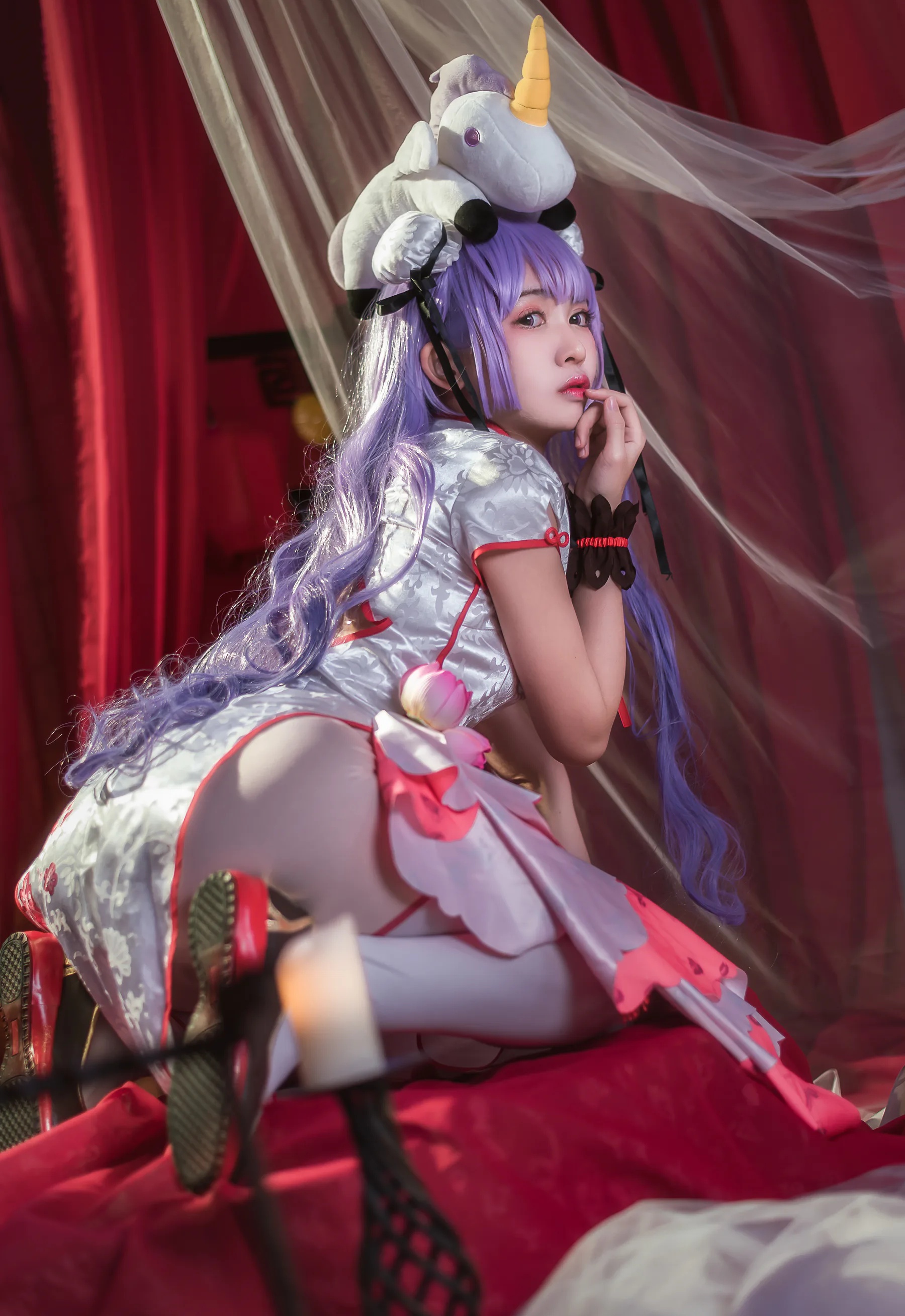 动漫博主_鳗鱼霏儿_No.043 碧蓝华裳 独角兽 主题写真 [10P]Xiuren秀人写真高清美女套图写真下载-看套图看套图