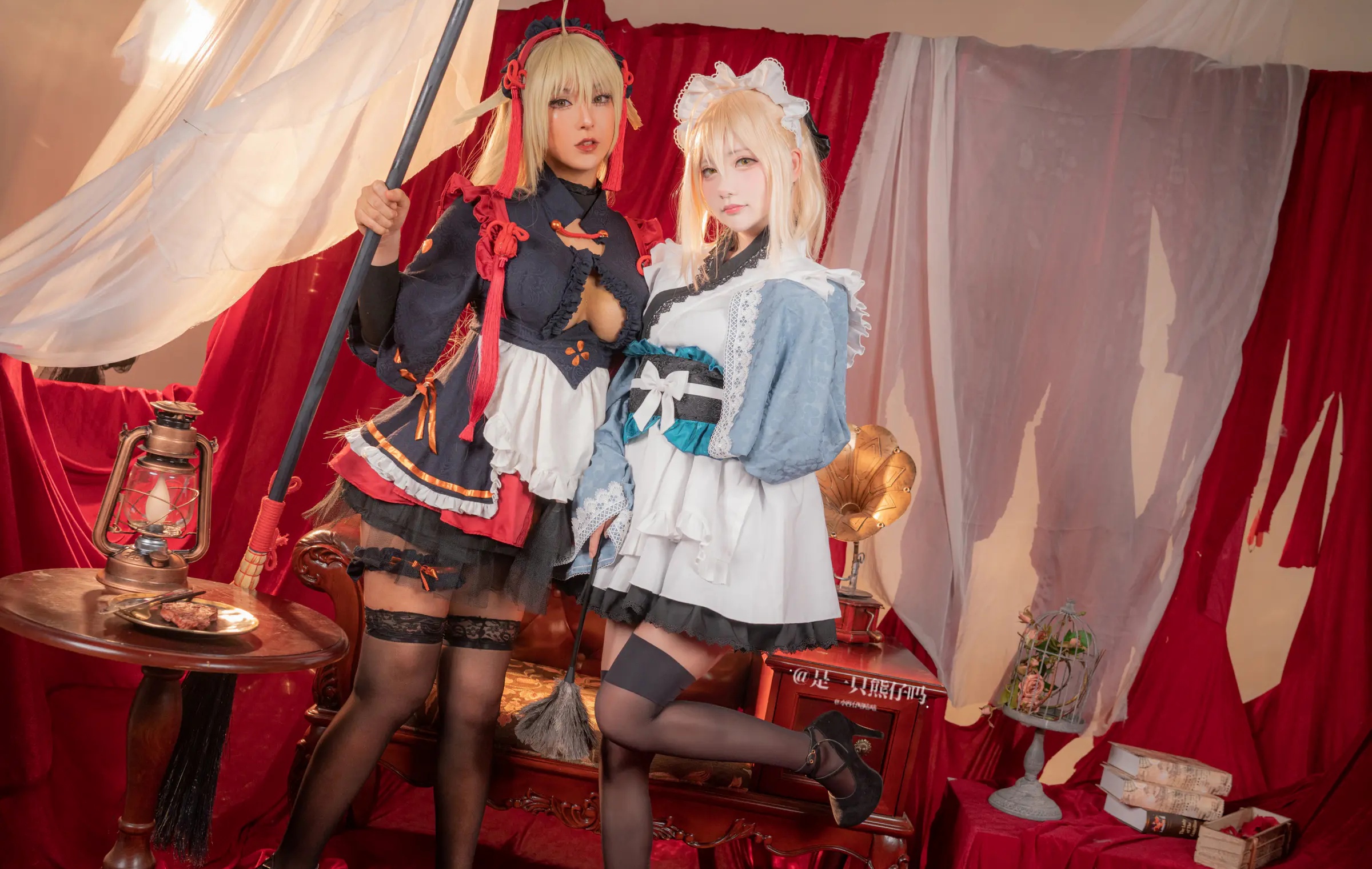 Coser美女_小容仔咕咕咕w_No.026 &ndash; FGO 冲田总司 魔神冲田 双人捆绑 [54P]Xiuren秀人写真高清美女套图写真下载-看套图看套图