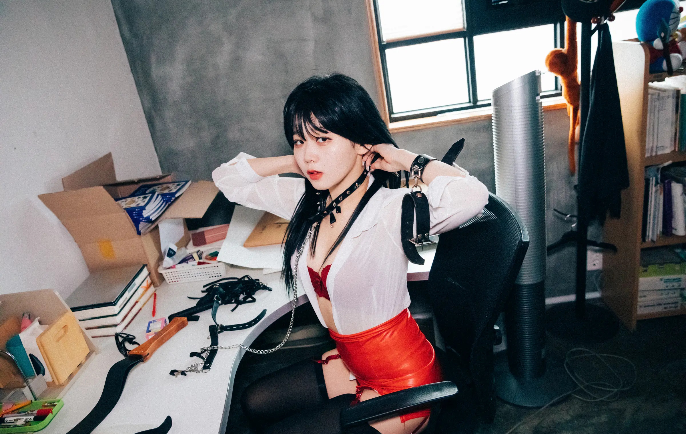 韩国写真机构_Loozy_No.018 &ndash; Zia (지아) - Office slave [122P]Xiuren秀人写真高清美女套图写真下载-看套图看套图