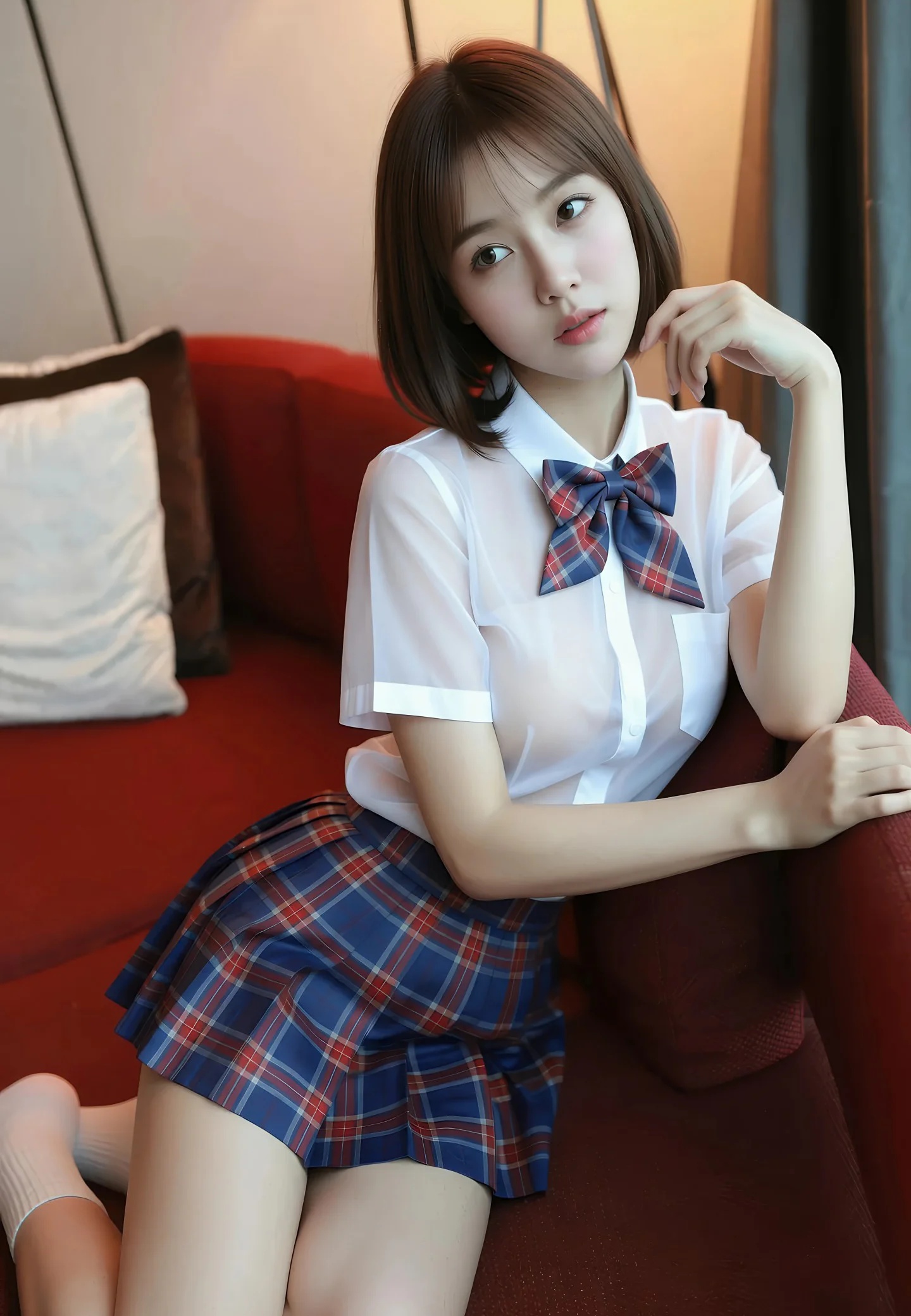 AIG美女_No.488_小乔不乔_性感JK 主题写真 [85+1P]Xiuren秀人写真高清美女套图写真下载-看套图看套图