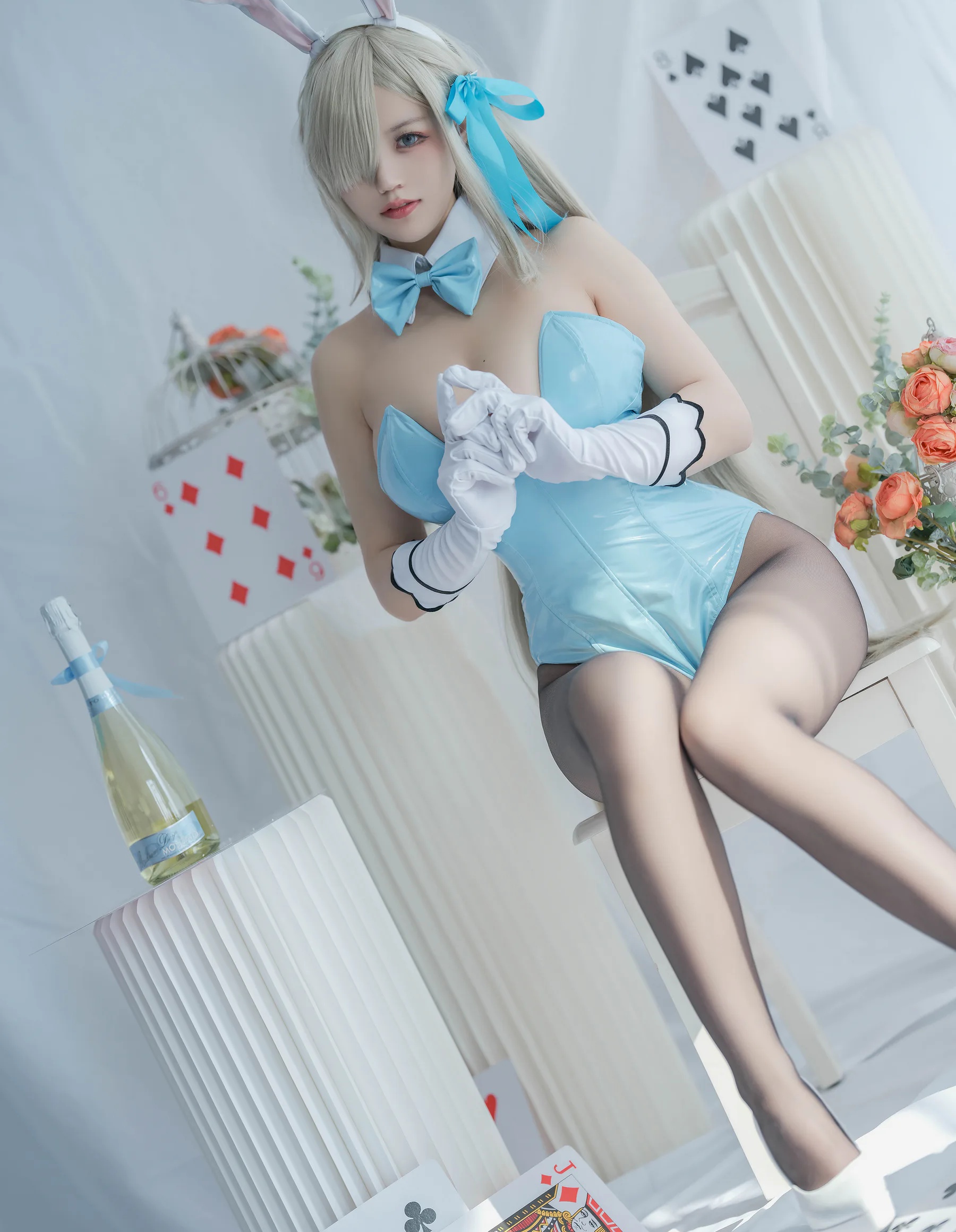 二次元博主_小仓千代w_No.030 明日奈 兔女郎 主题写真 [22P]-看套图