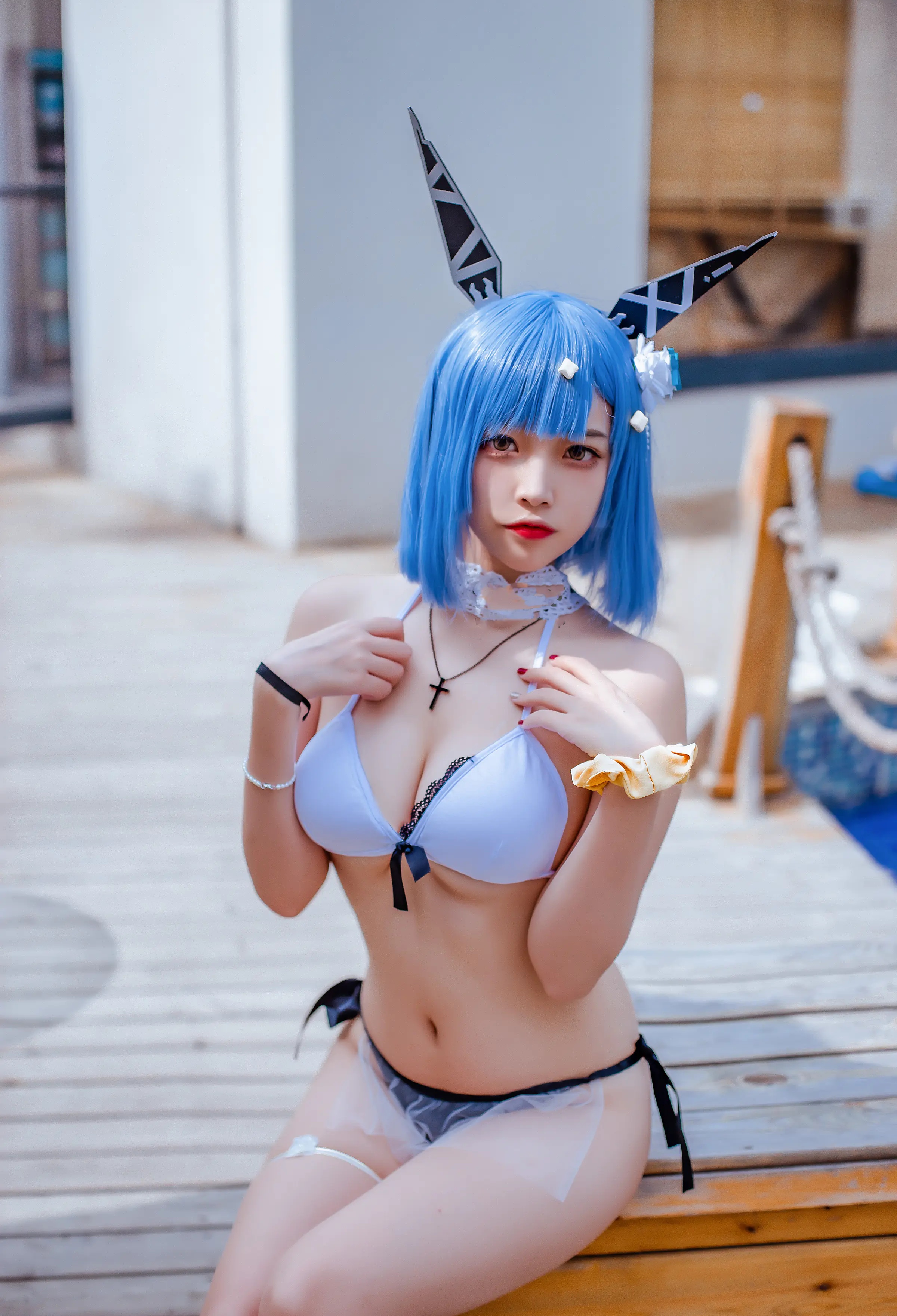 Coser美女_二佐nisa_No.115 &ndash; 碧蓝航线 加斯科涅 主题写真 [20P]Xiuren秀人写真高清美女套图写真下载-看套图看套图