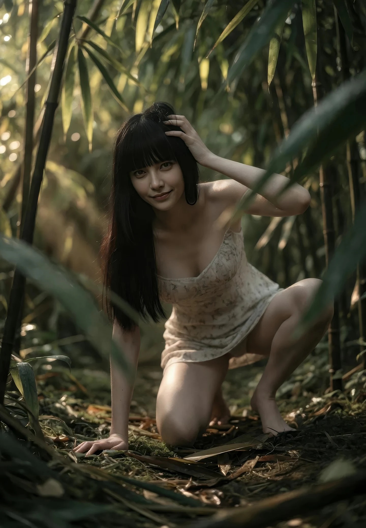 AIG美女_No.534_九歌lina_性感吊带花裙 主题写真 [69+1P]Xiuren秀人写真高清美女套图写真下载-看套图看套图